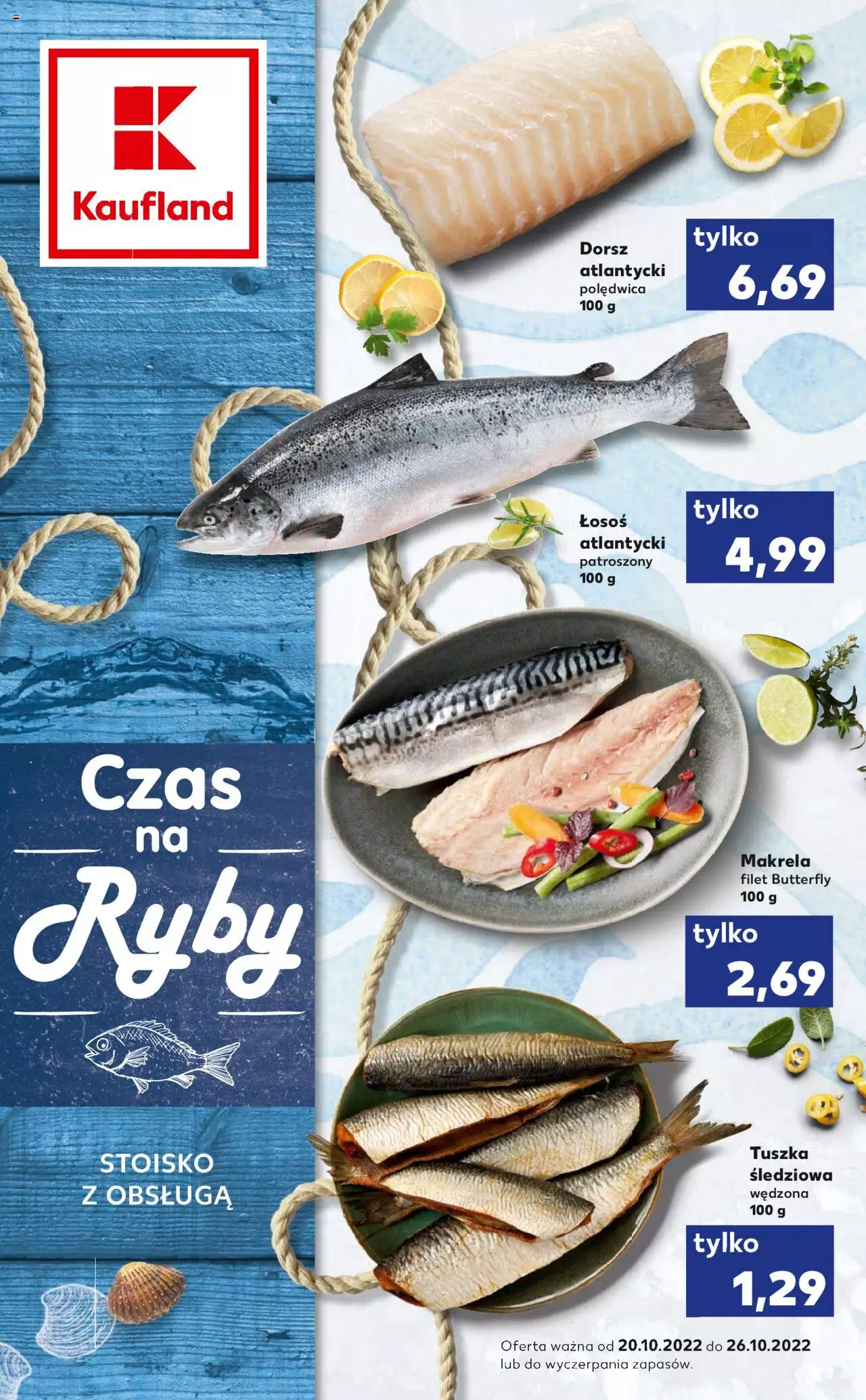 KAUFLAND Ryby gazetka ważna od 20.10.2022 do 26.10.2022 strona 1