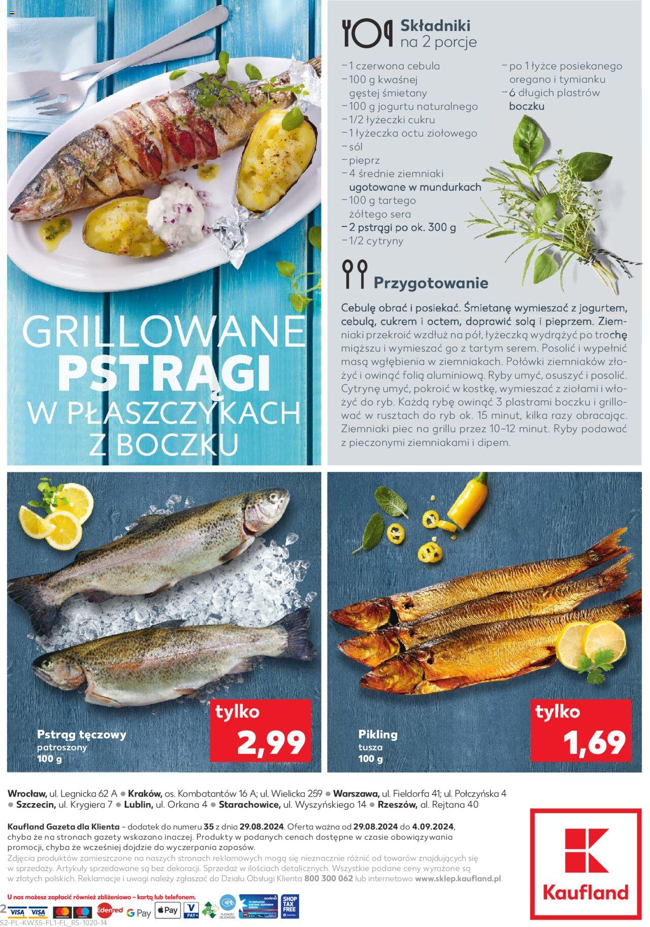KAUFLAND Ryby gazetka ważna od 29.08.2024 do 04.09.2024 strona 2