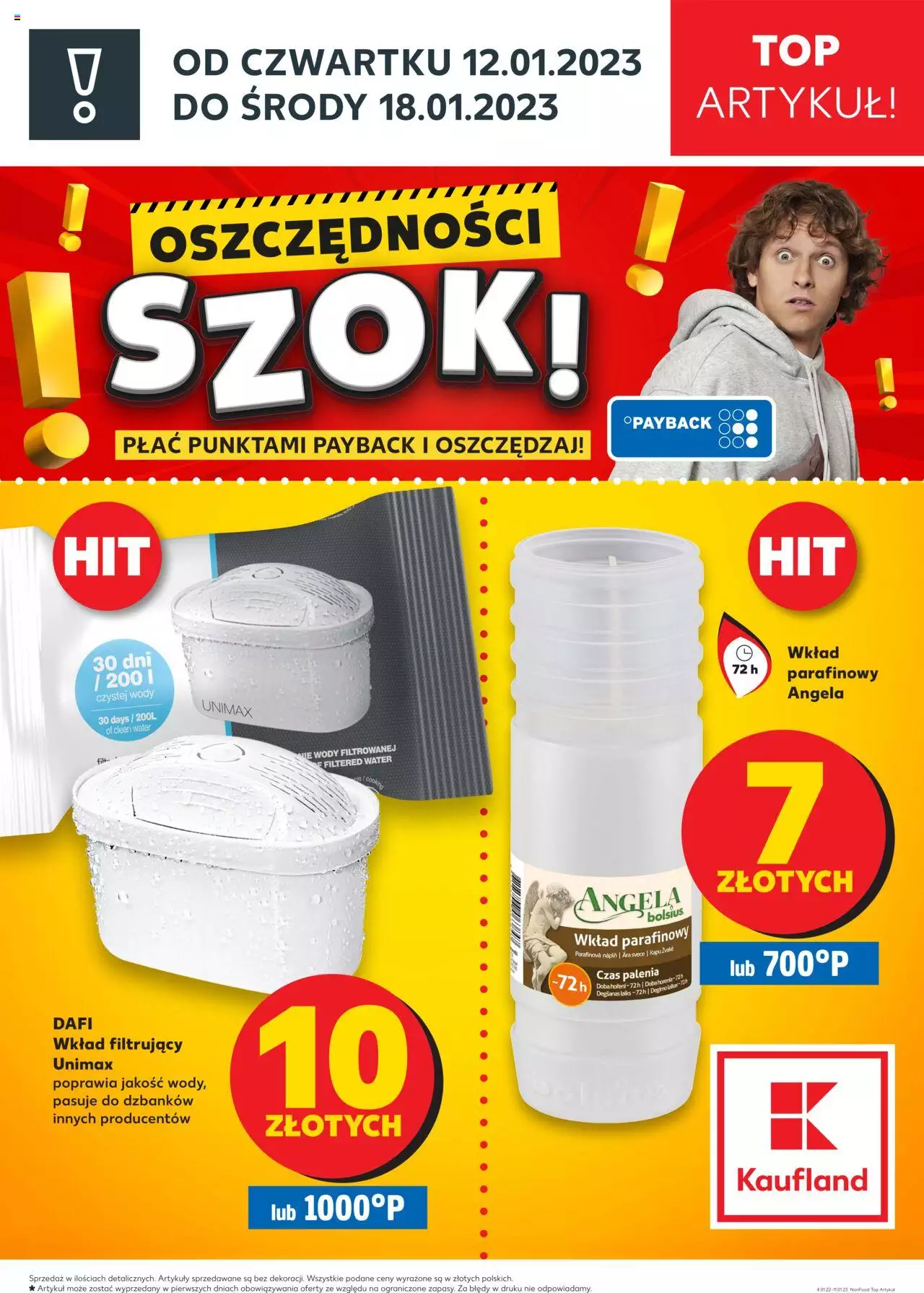 KAUFLAND Top Artykuł gazetka ważna od 12.01.2023 do 18.01.2023 strona 1
