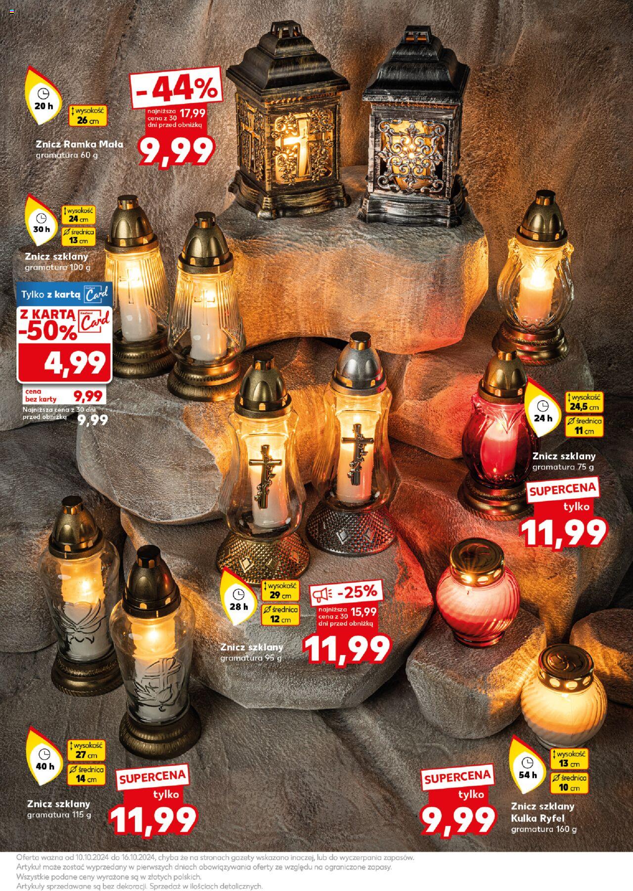 KAUFLAND Znicze gazetka ważna od 10.10.2024 do 16.10.2024 strona 3