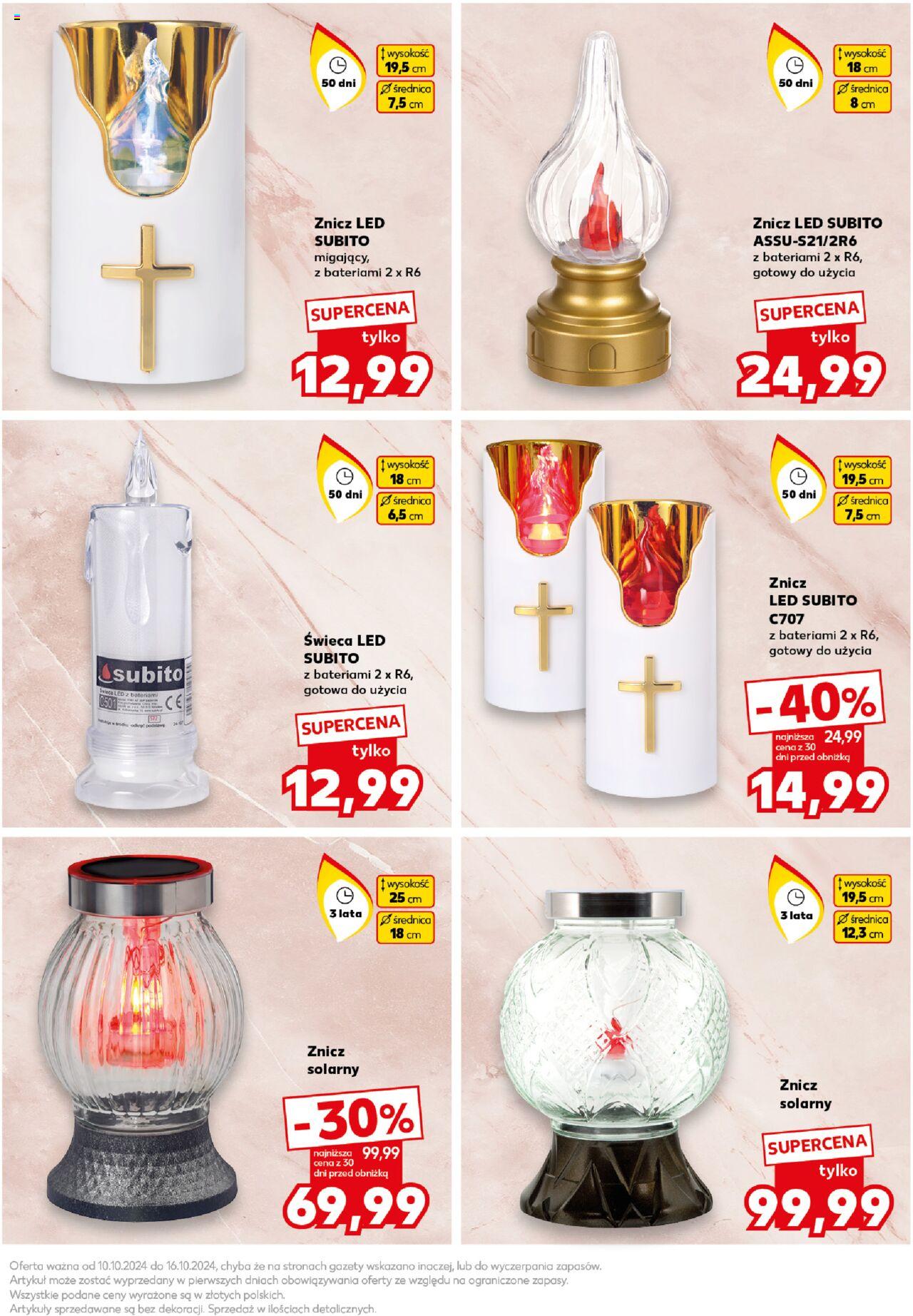KAUFLAND Znicze gazetka ważna od 10.10.2024 do 16.10.2024 strona 9