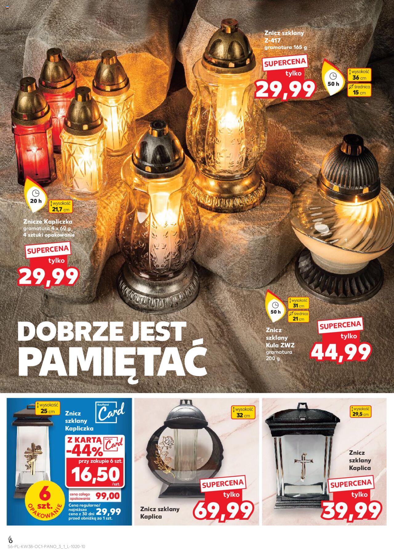 KAUFLAND Znicze gazetka ważna od 19.09.2024 do 25.09.2024 strona 6