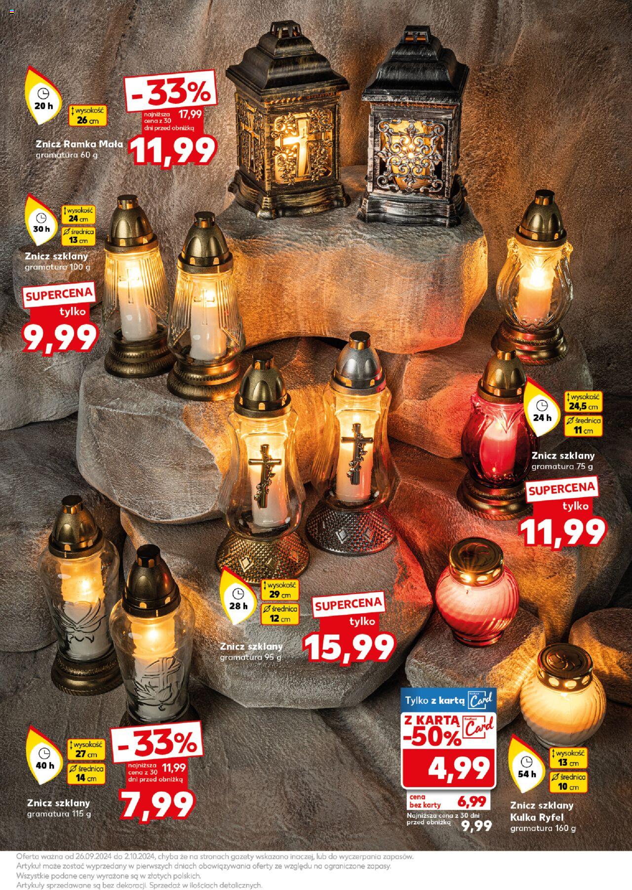 KAUFLAND Znicze gazetka ważna od 26.09.2024 do 02.10.2024 strona 3