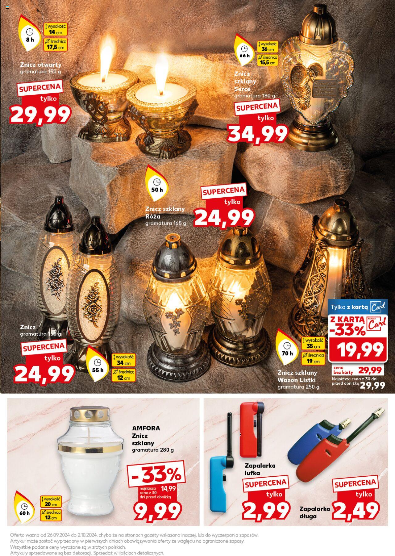 KAUFLAND Znicze gazetka ważna od 26.09.2024 do 02.10.2024 strona 7