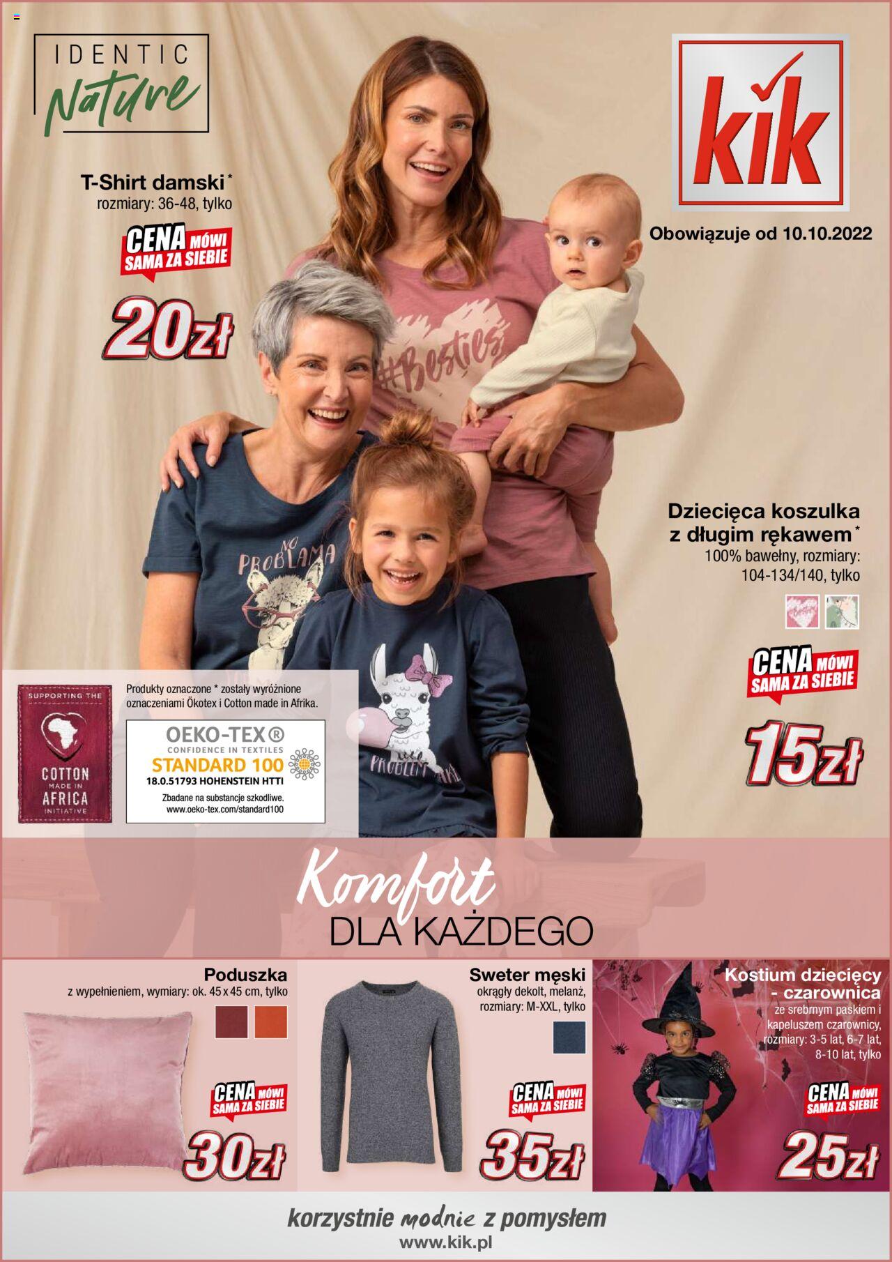 Kik gazetka ważna od 10.10.2022 do 16.10.2022 strona 1
