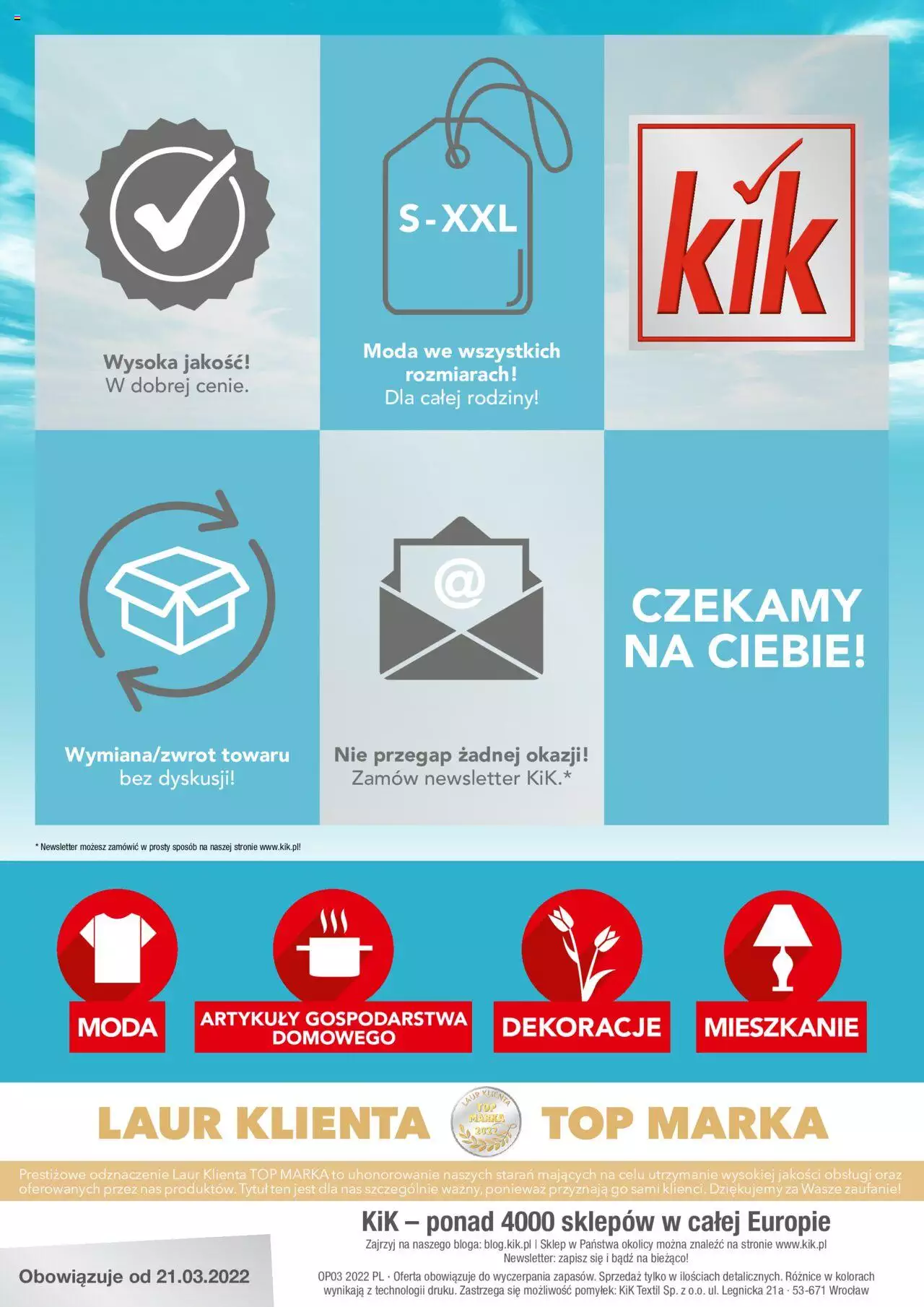 Kik gazetka ważna od 21.03.2022 do 27.03.2022 strona 12