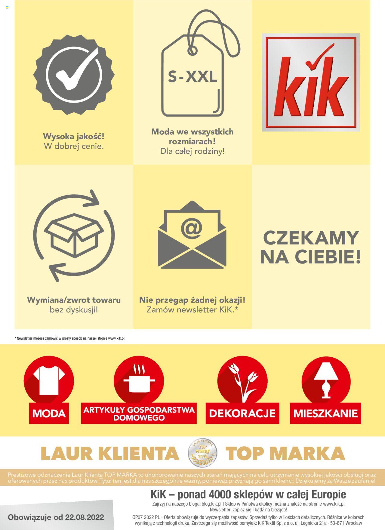 Kik gazetka ważna od 22.08.2022 do 28.08.2022 strona 9