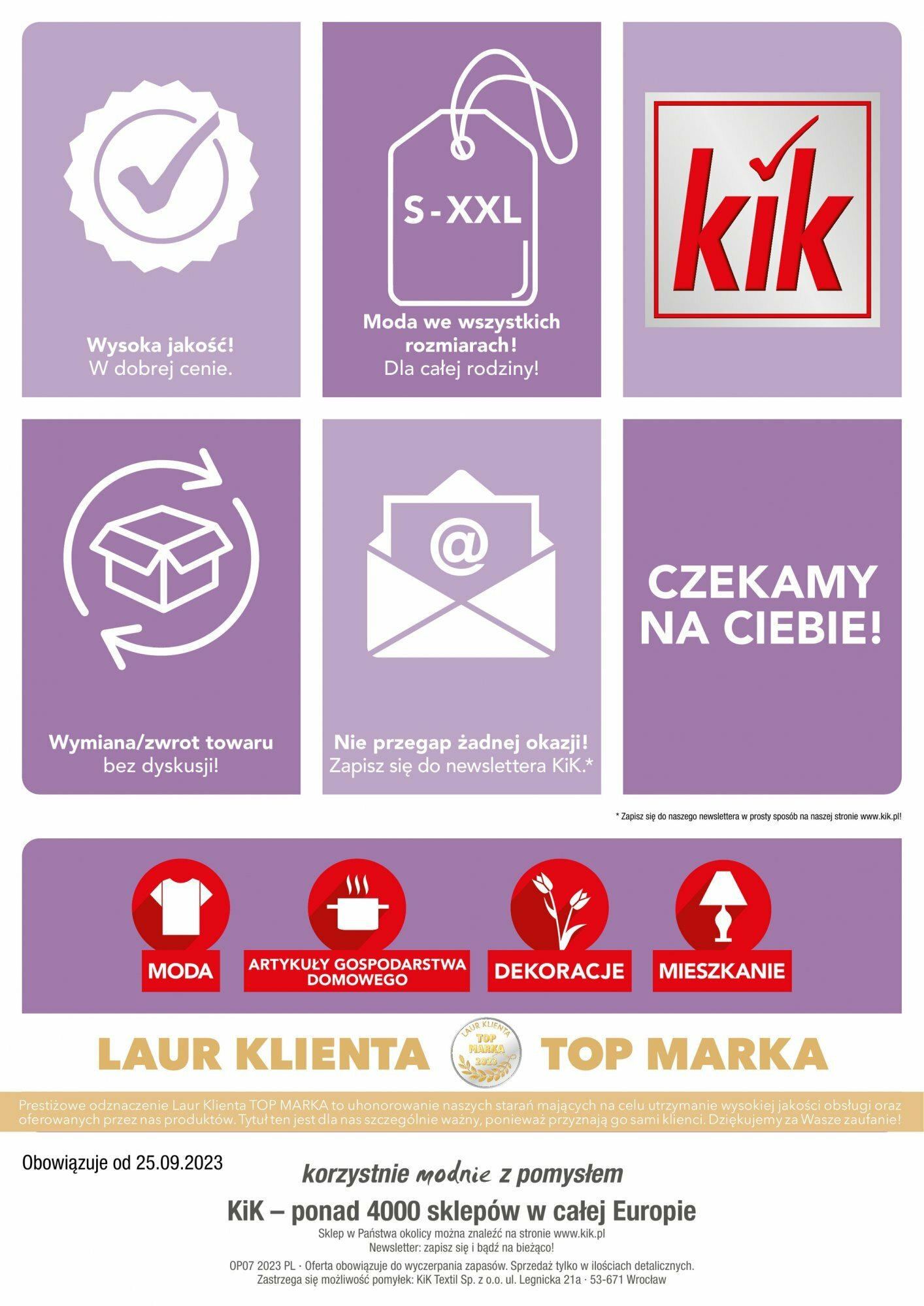 Kik gazetka ważna od  25.09.2023 strona 15