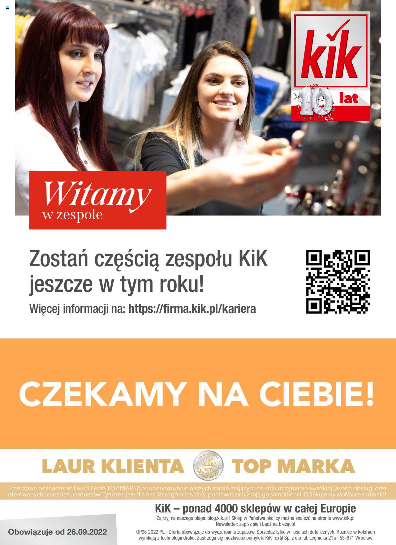 Kik gazetka ważna od 26.09.2022 do 02.10.2022 strona 9