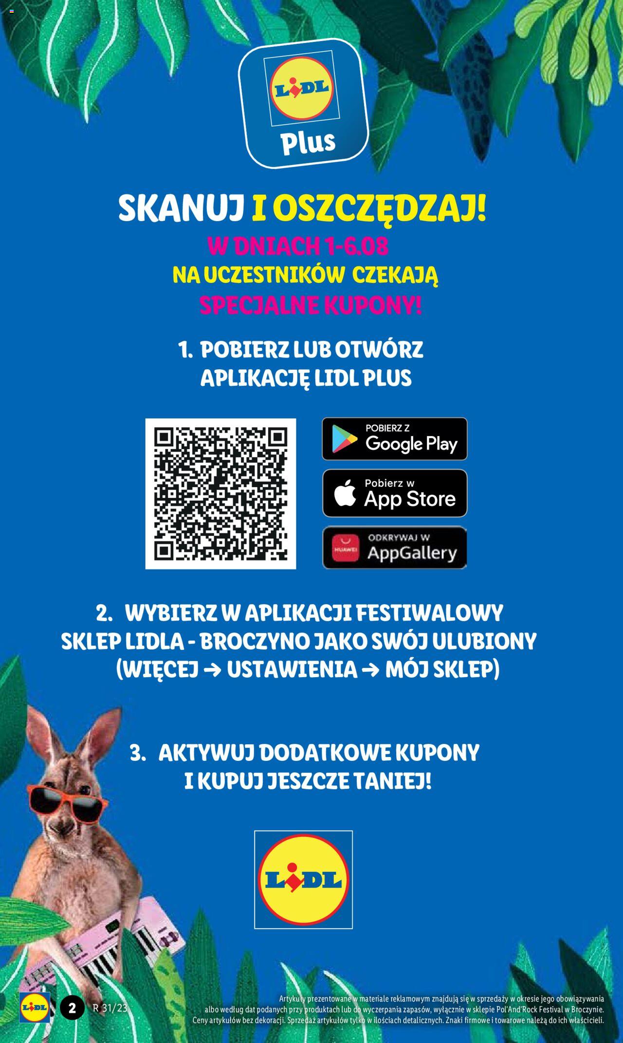 LIDL Festiwalowa gazetka ważna od 01.08.2023 do 06.08.2023 strona 2