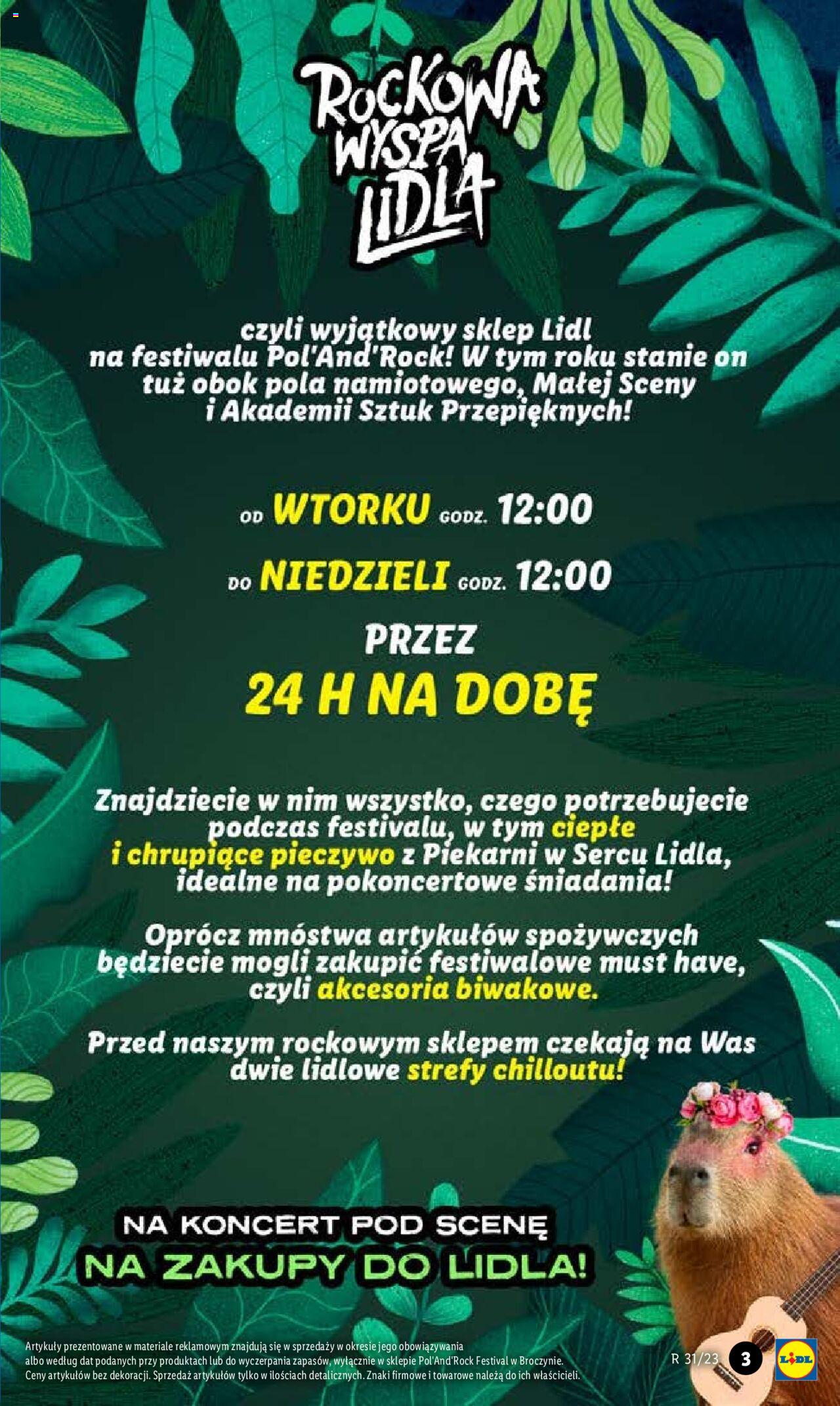 LIDL Festiwalowa gazetka ważna od 01.08.2023 do 06.08.2023 strona 3