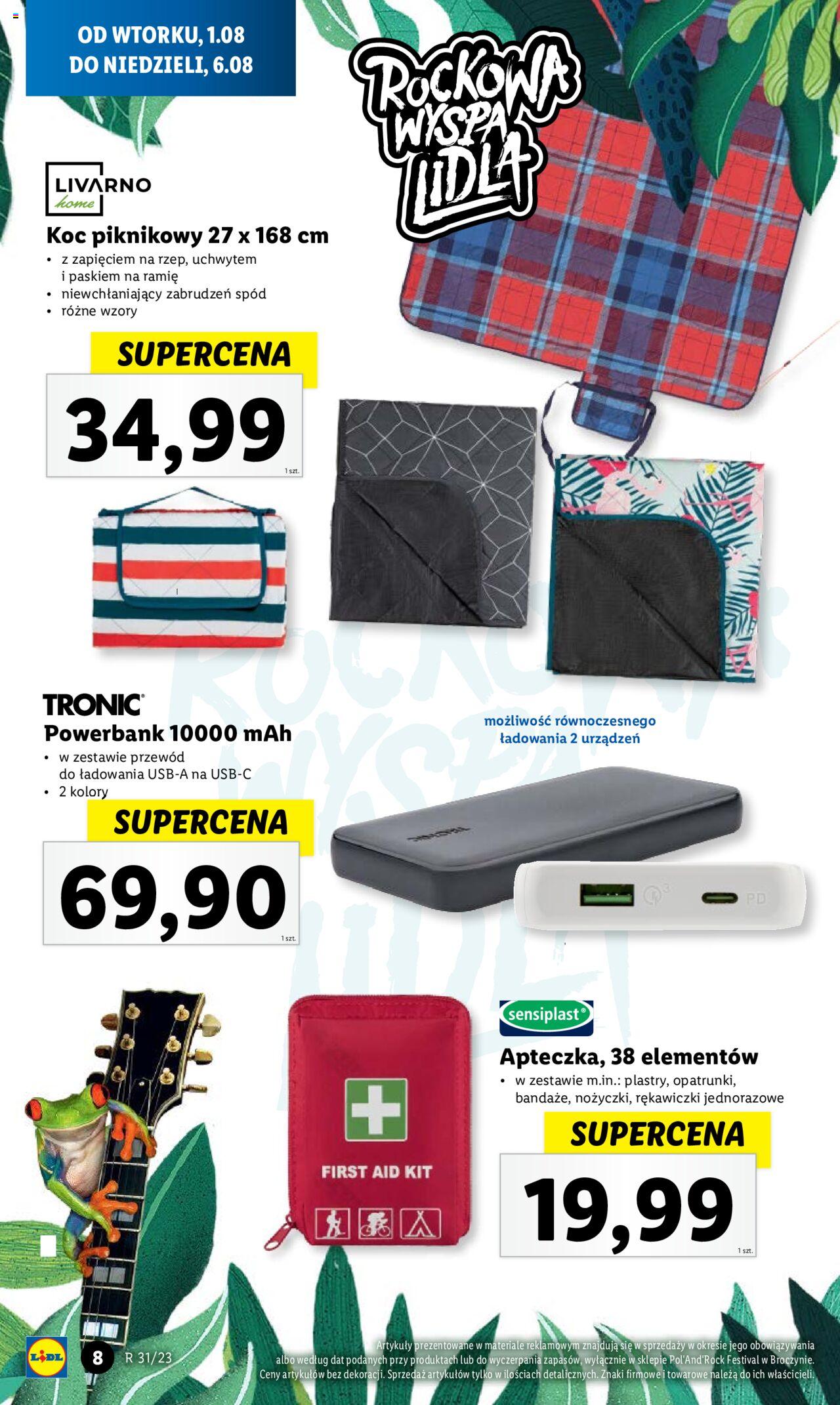 LIDL Festiwalowa gazetka ważna od 01.08.2023 do 06.08.2023 strona 8
