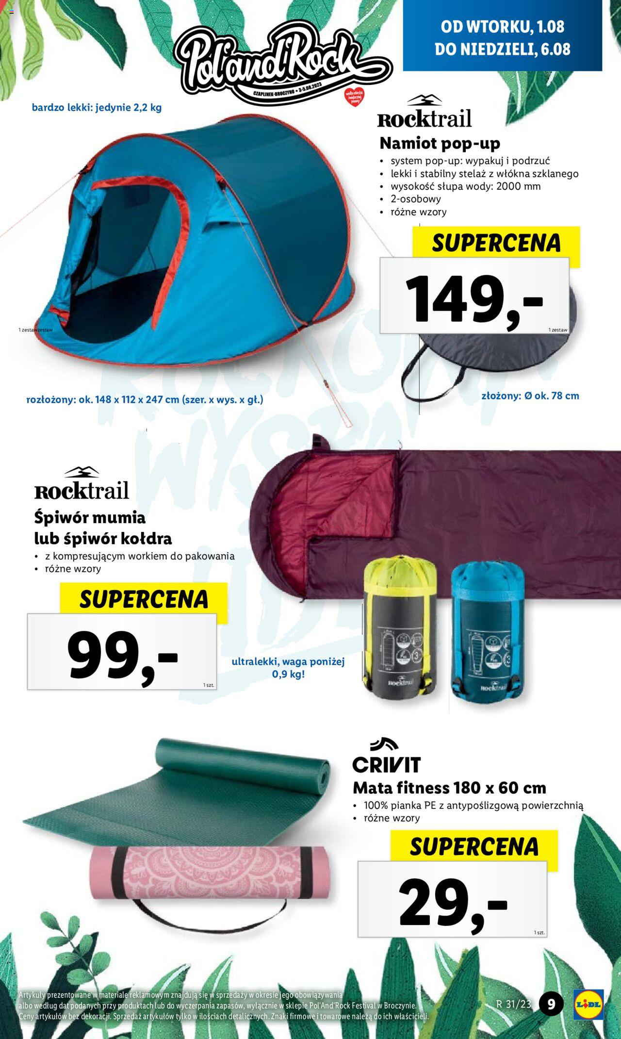 LIDL Festiwalowa gazetka ważna od 01.08.2023 do 06.08.2023 strona 9