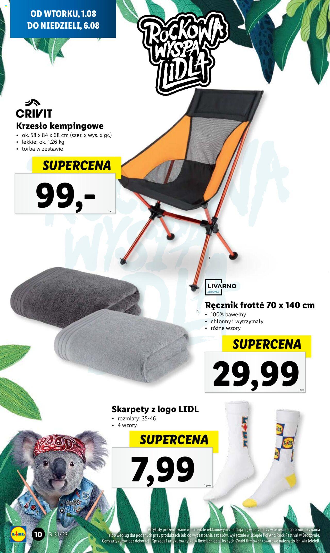 LIDL Festiwalowa gazetka ważna od 01.08.2023 do 06.08.2023 strona 10