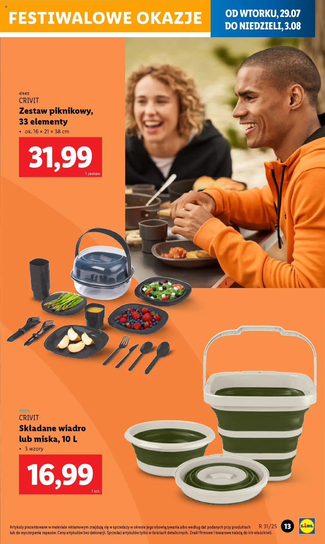 LIDL Festiwalowe okazje gazetka ważna od 29.07.2025 do 03.08.2025 strona 13