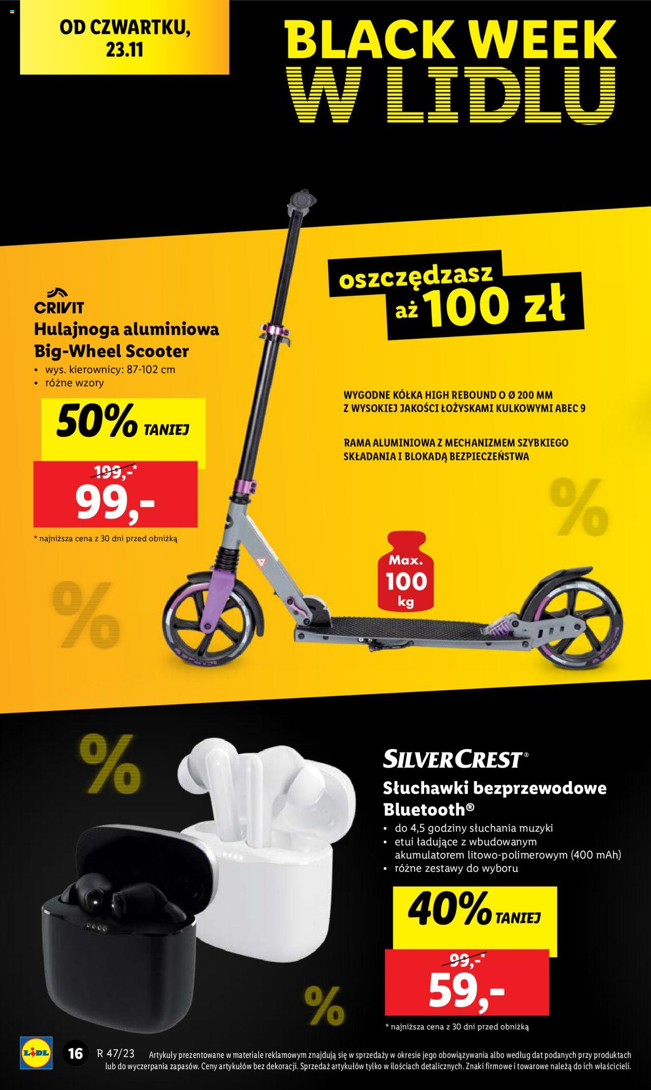 LIDL gazetka BLACK FRIDAY ważna od 20.11.2023 do 25.11.2023 strona 18