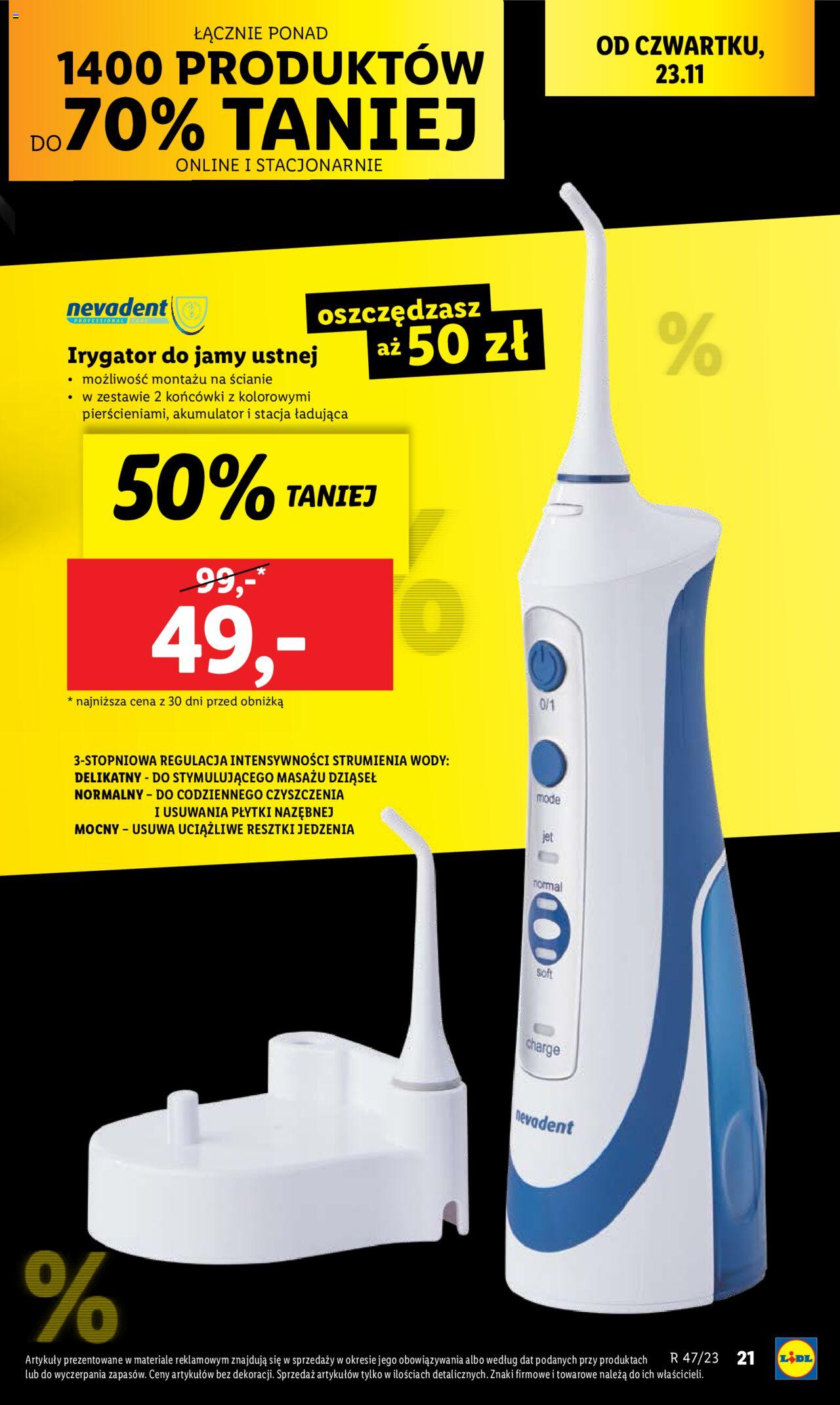 LIDL gazetka BLACK FRIDAY ważna od 20.11.2023 do 25.11.2023 strona 23
