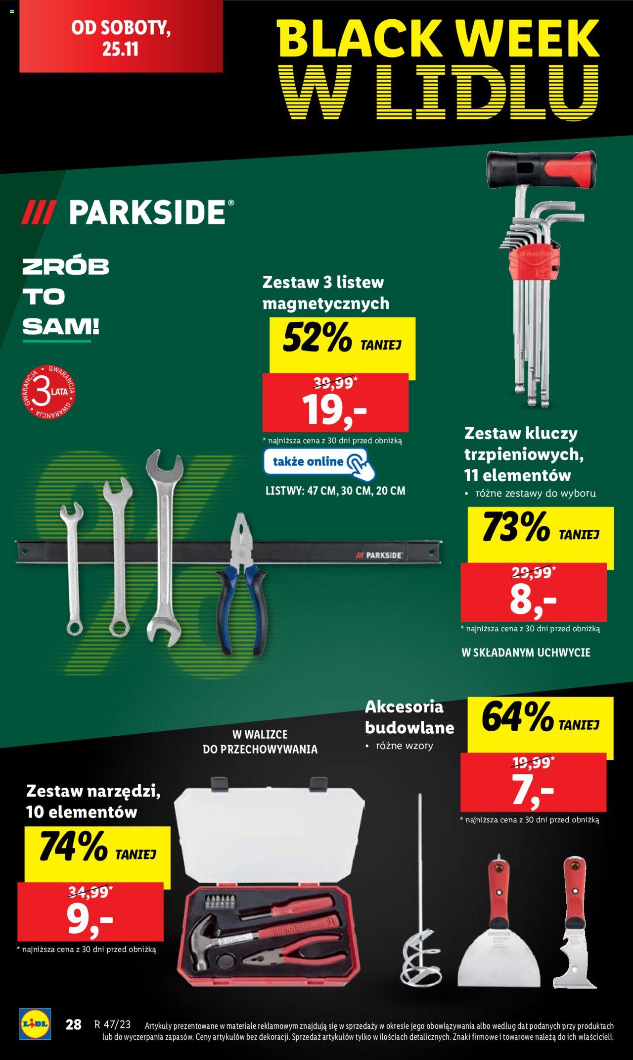 LIDL gazetka BLACK FRIDAY ważna od 20.11.2023 do 25.11.2023 strona 30