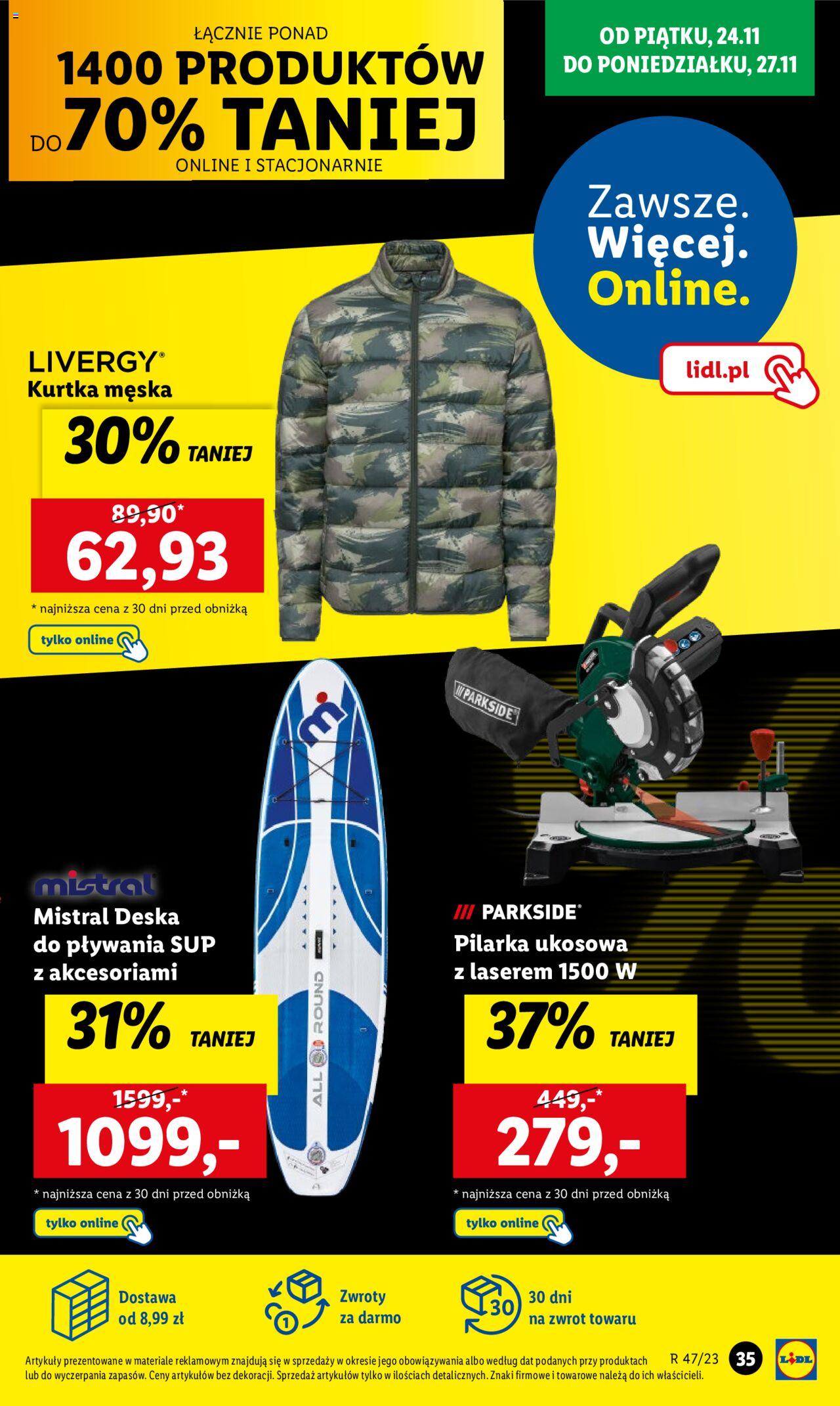 LIDL gazetka BLACK FRIDAY ważna od 20.11.2023 do 25.11.2023 strona 37