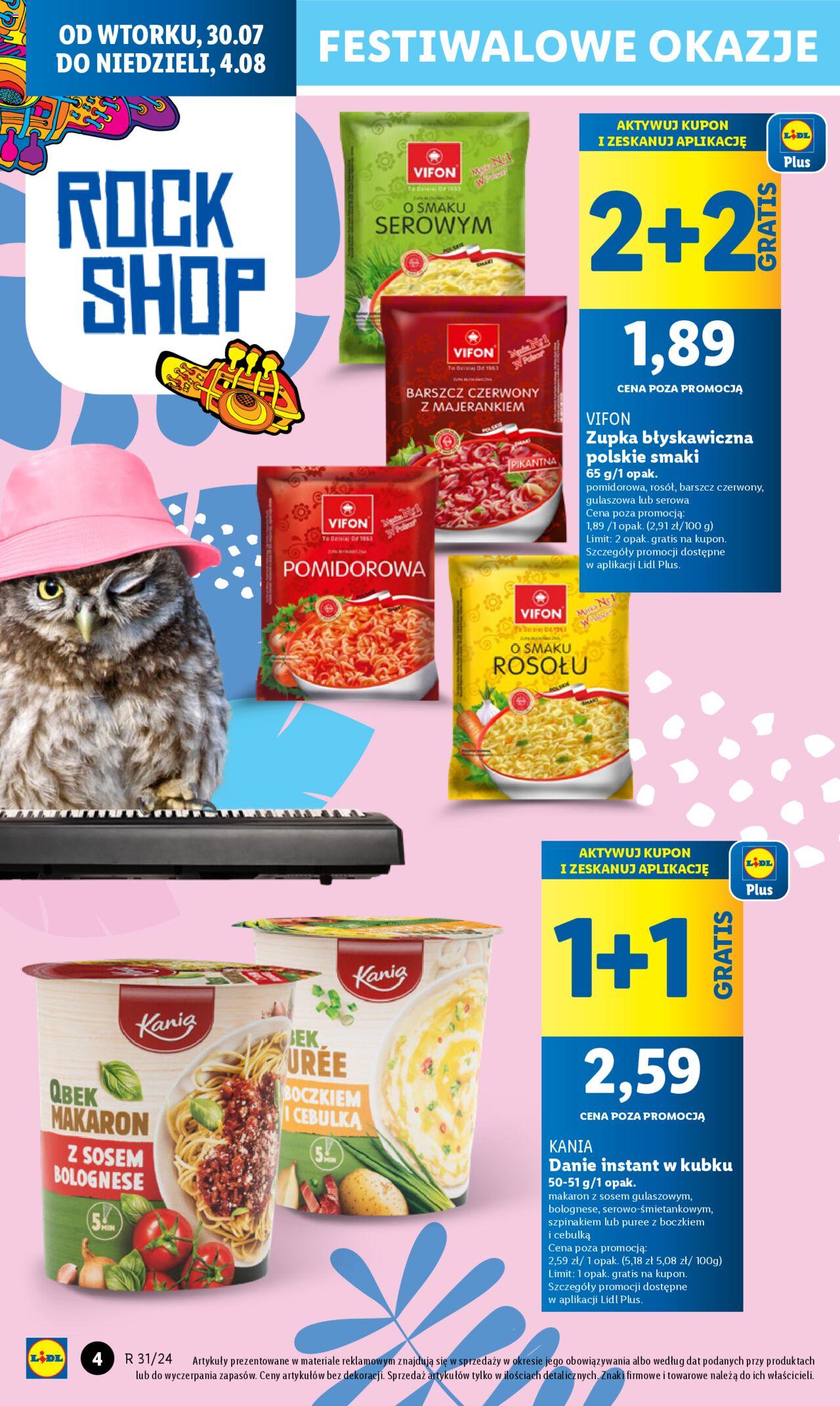 LIDL Gazetka Festiwalowa ważna od 30.07.2024 do 04.08.2024 strona 4