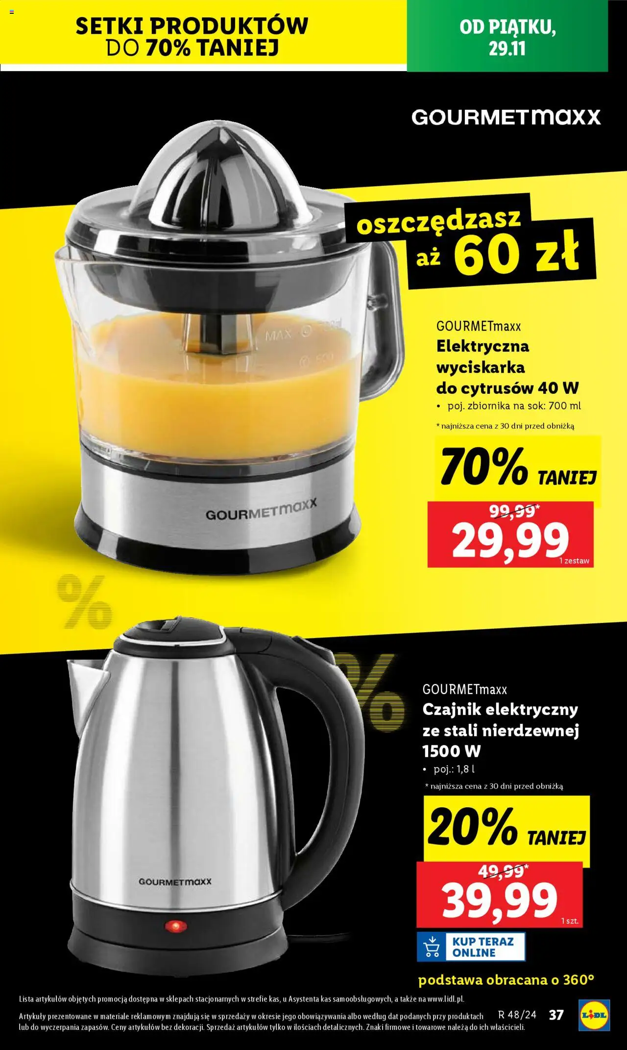LIDL gazetka Katalog BLACK FRIDAY ważna od 25.11.2024 do 30.11.2024 strona 39