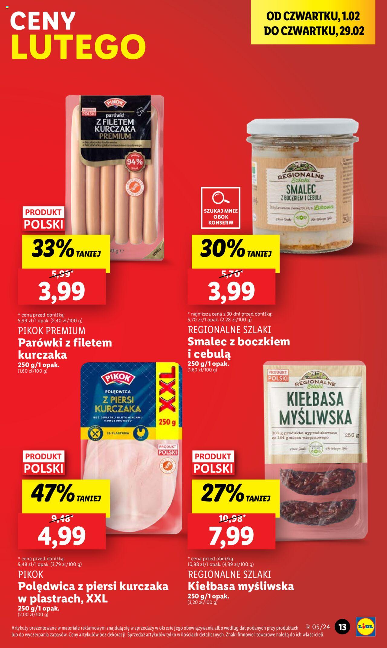 LIDL gazetka ważna od 01.02.2024 do 03.02.2024 strona 13