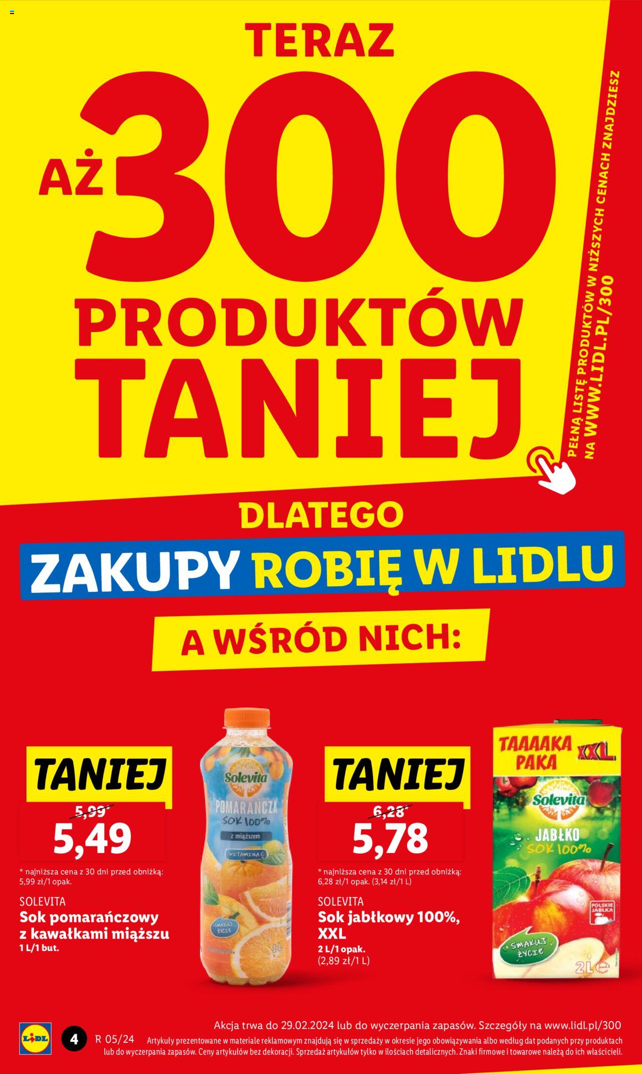 LIDL gazetka ważna od 01.02.2024 do 03.02.2024 strona 4