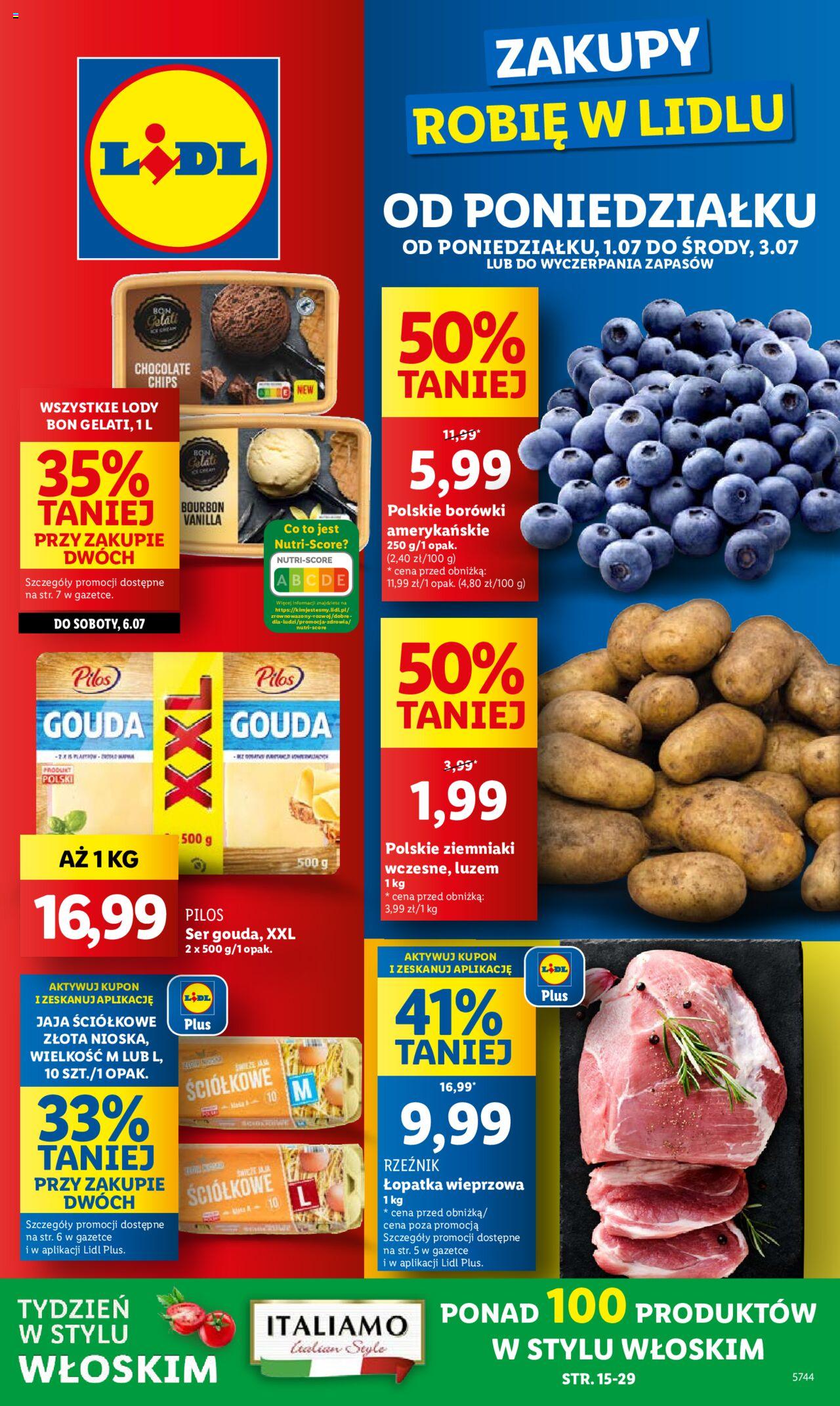 LIDL gazetka ważna od 01.07.2024 do 03.07.2024 strona 1
