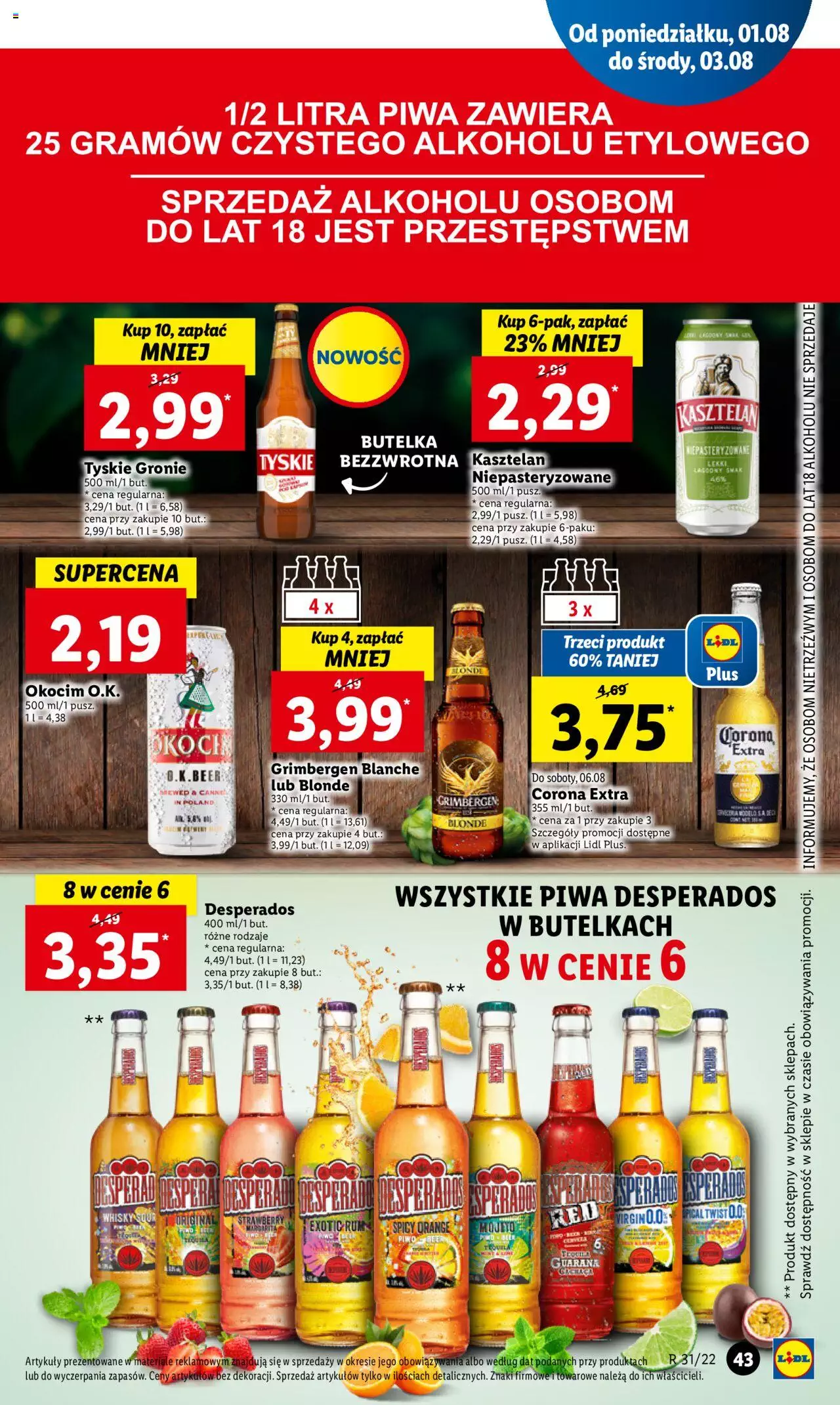 Lidl gazetka ważna od 01.08.2022 do 03.08.2022 strona 45