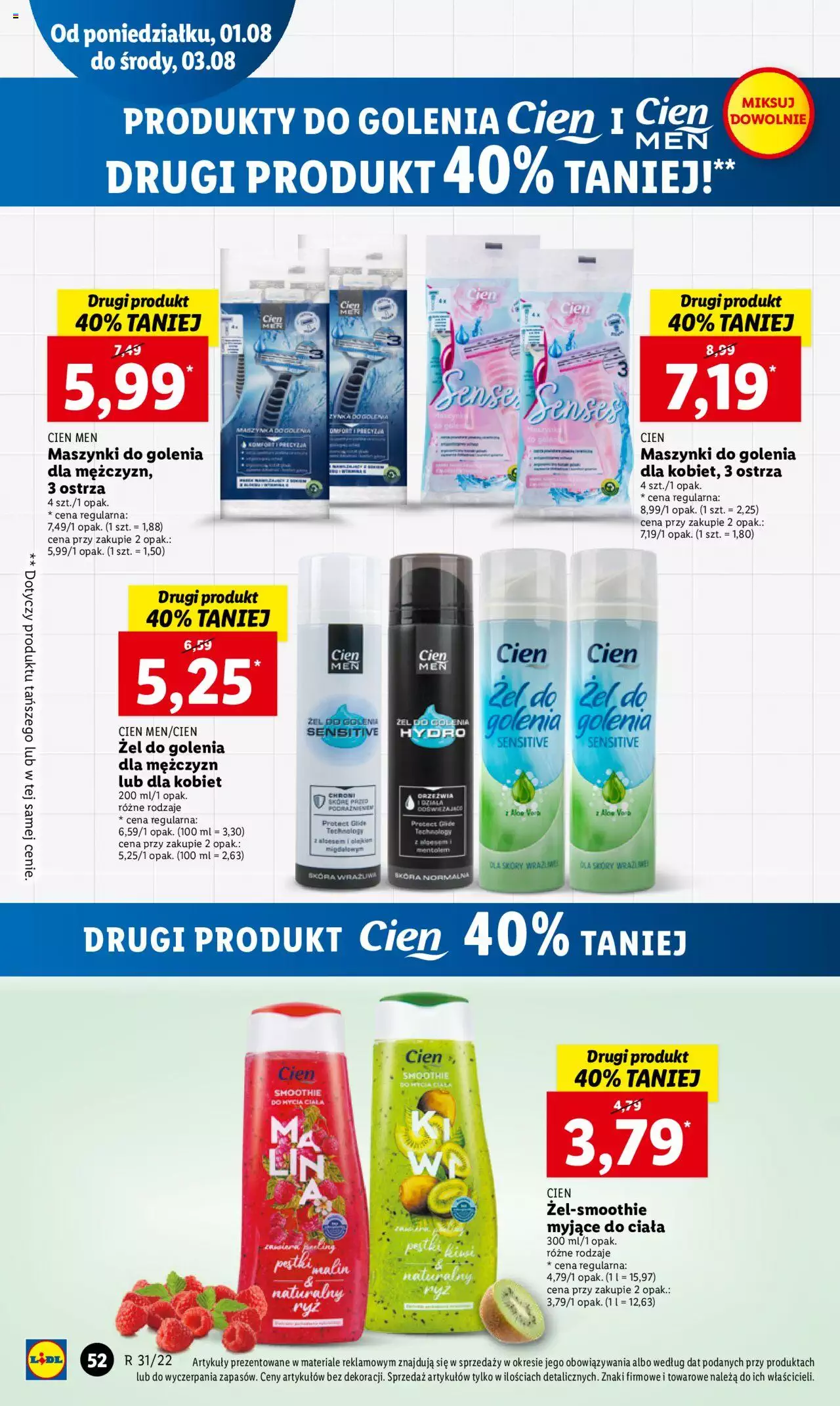 Lidl gazetka ważna od 01.08.2022 do 03.08.2022 strona 54