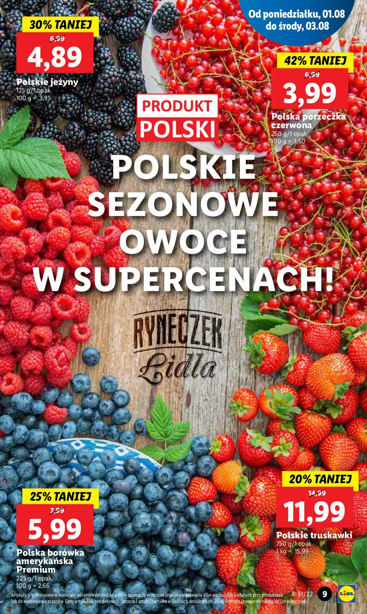 Lidl gazetka ważna od 01.08.2022 do 03.08.2022 strona 9