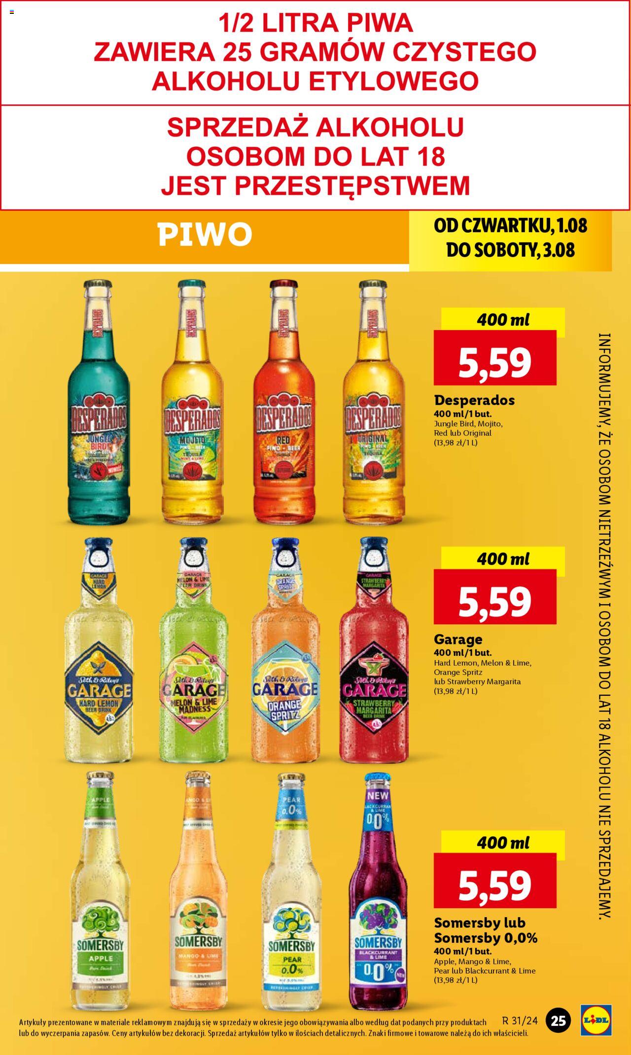 LIDL gazetka ważna od 01.08.2024 do 03.08.2024 strona 31