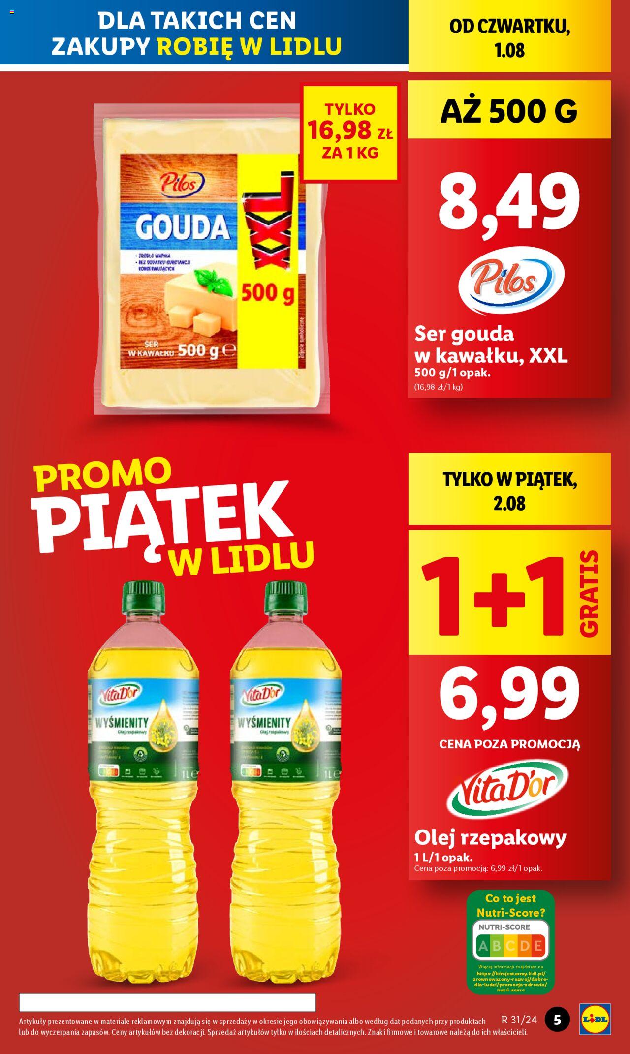 LIDL gazetka ważna od 01.08.2024 do 03.08.2024 strona 5