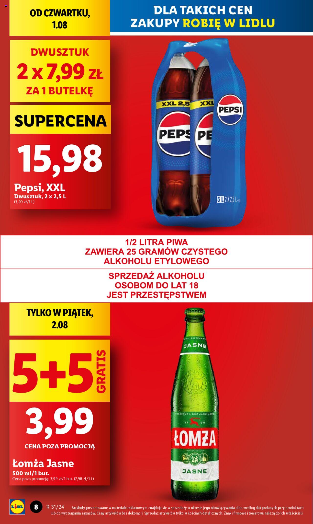 LIDL gazetka ważna od 01.08.2024 do 03.08.2024 strona 8