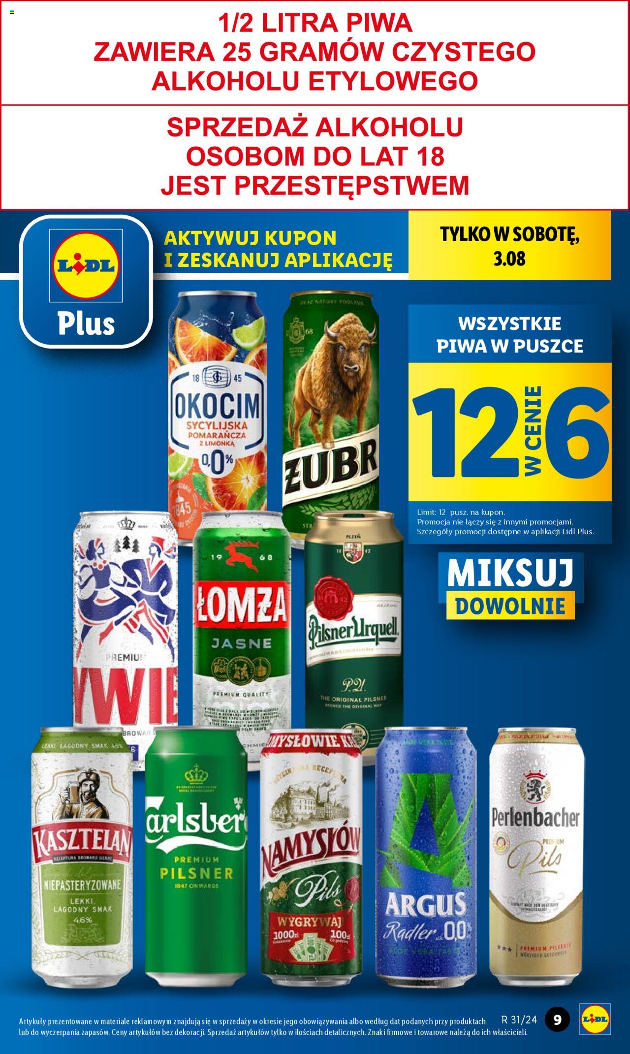 LIDL gazetka ważna od 01.08.2024 do 03.08.2024 strona 9