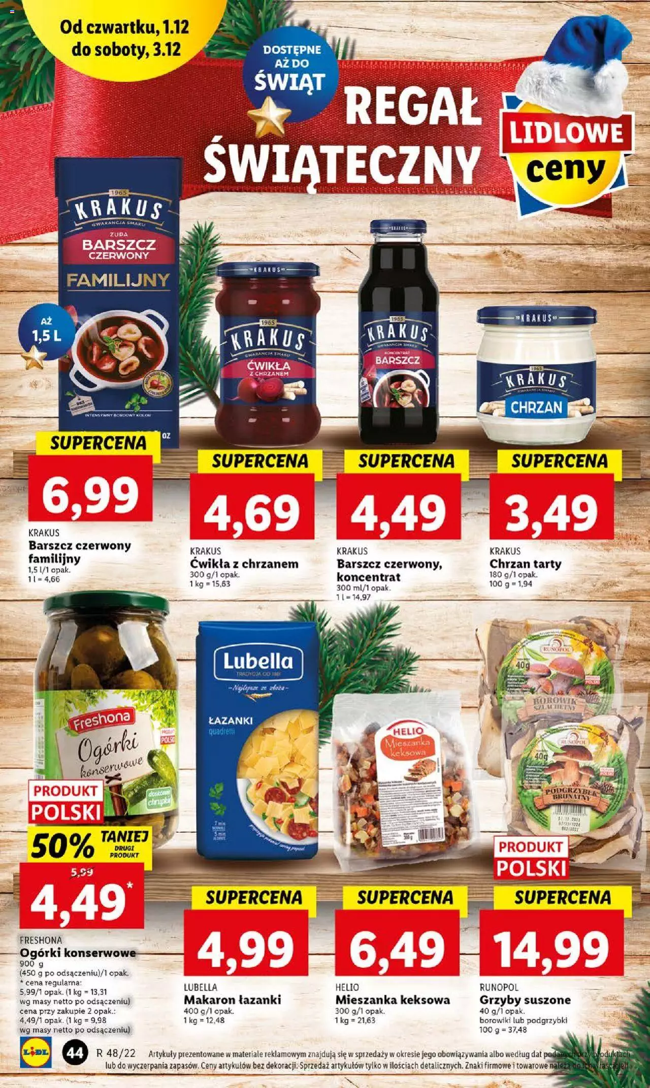 Lidl Gazetka ważna od 01.12.2022 do 03.12.2022 strona 44