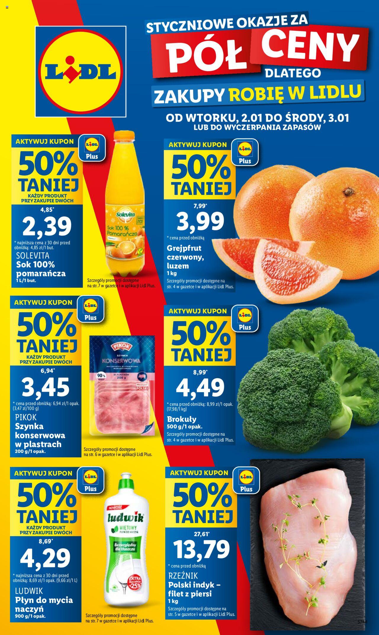 LIDL gazetka ważna od 02.01.2024 do 03.01.2024 strona 1