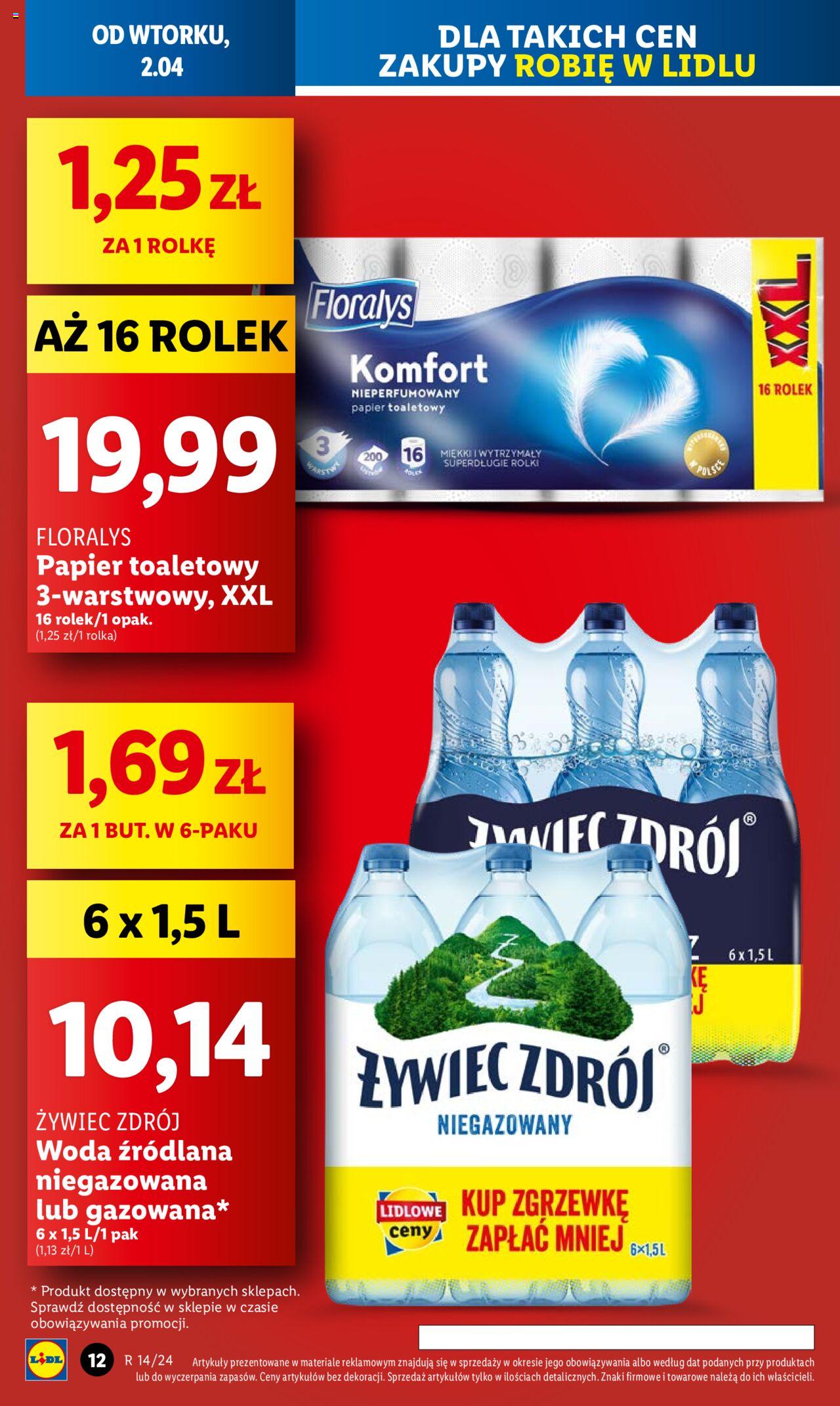 LIDL gazetka ważna od 02.04.2024 do 03.04.2024 strona 12