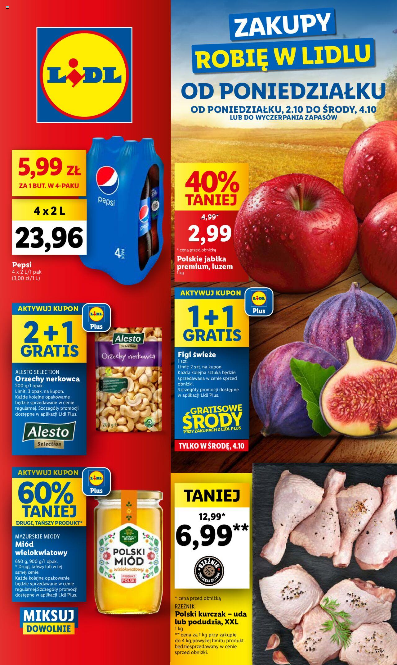 LIDL gazetka ważna od 02.10.2023 do 04.10.2023 strona 1