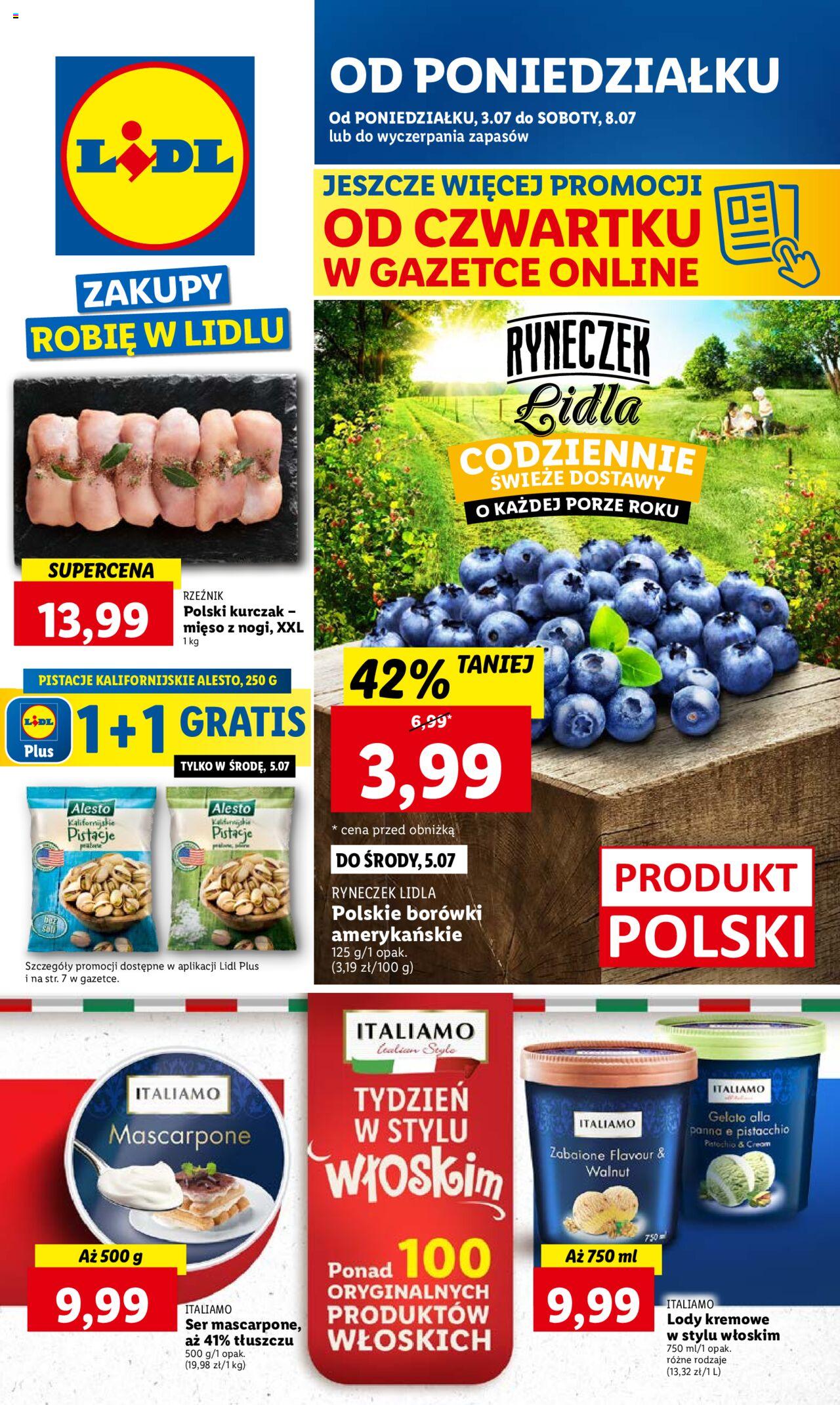 LIDL gazetka ważna od 03.07.2023 do 08.07.2023 strona 1
