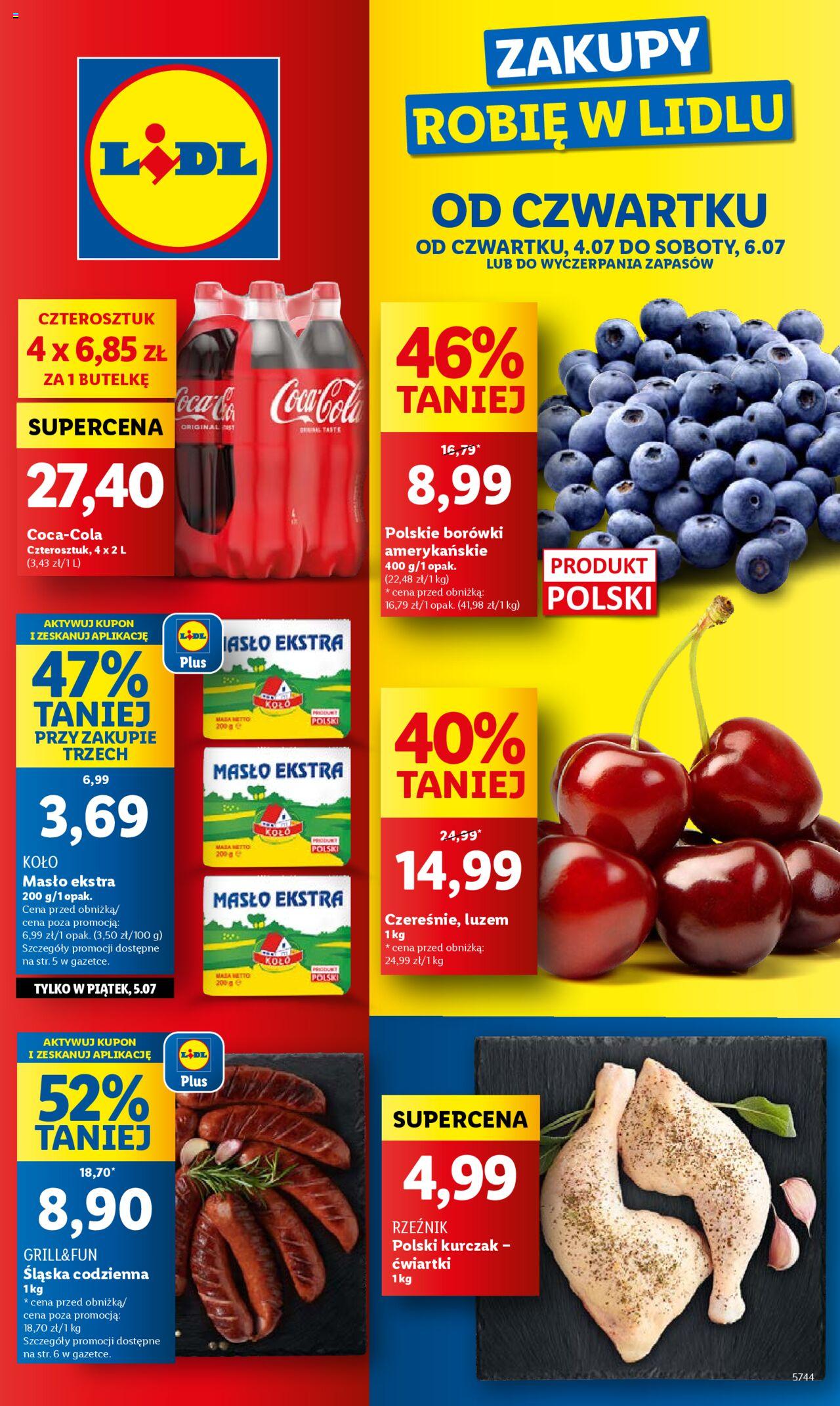 LIDL gazetka ważna od 04.07.2024 do 06.07.2024 strona 1