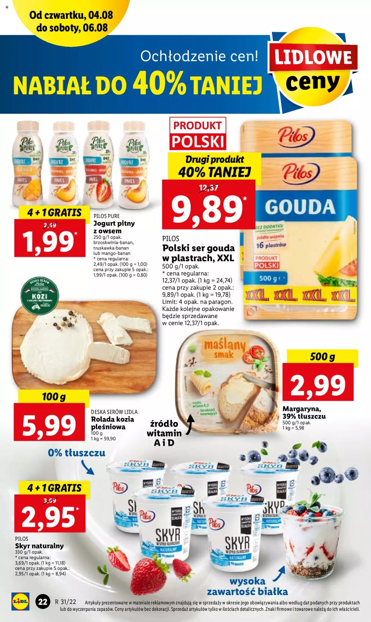 Lidl gazetka ważna od 04.08.2022 do 06.08.2022 strona 22
