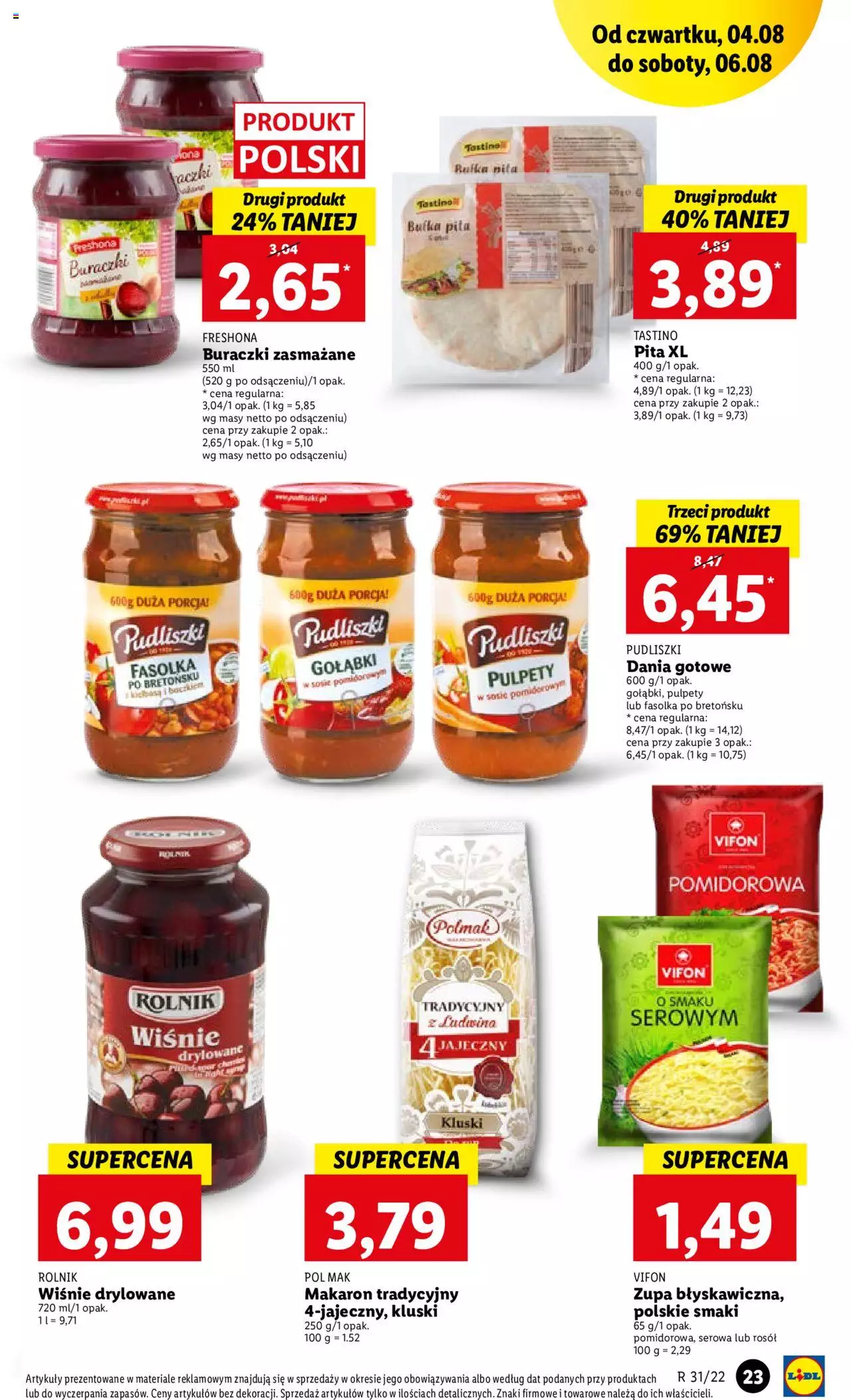 Lidl gazetka ważna od 04.08.2022 do 06.08.2022 strona 23