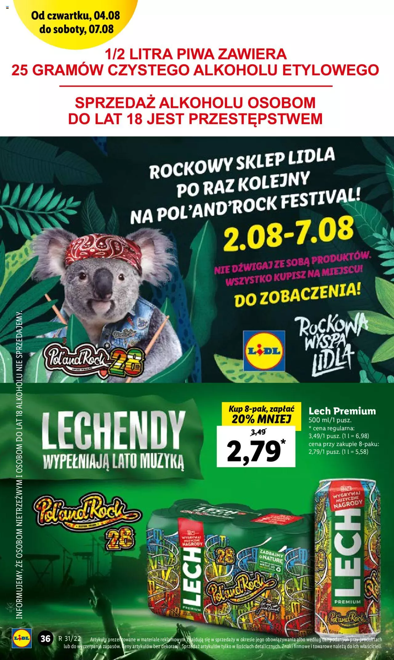 Lidl gazetka ważna od 04.08.2022 do 06.08.2022 strona 36