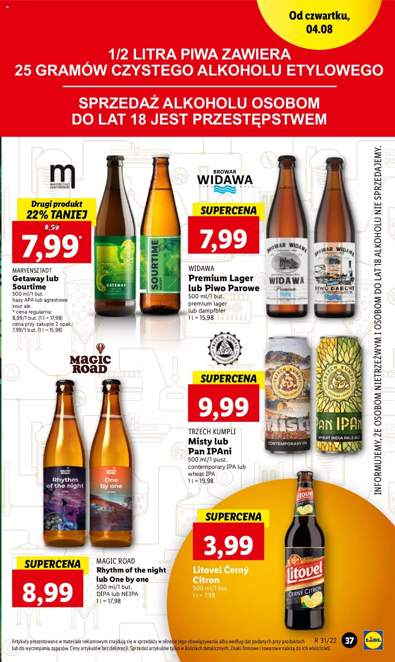 Lidl gazetka ważna od 04.08.2022 do 06.08.2022 strona 37