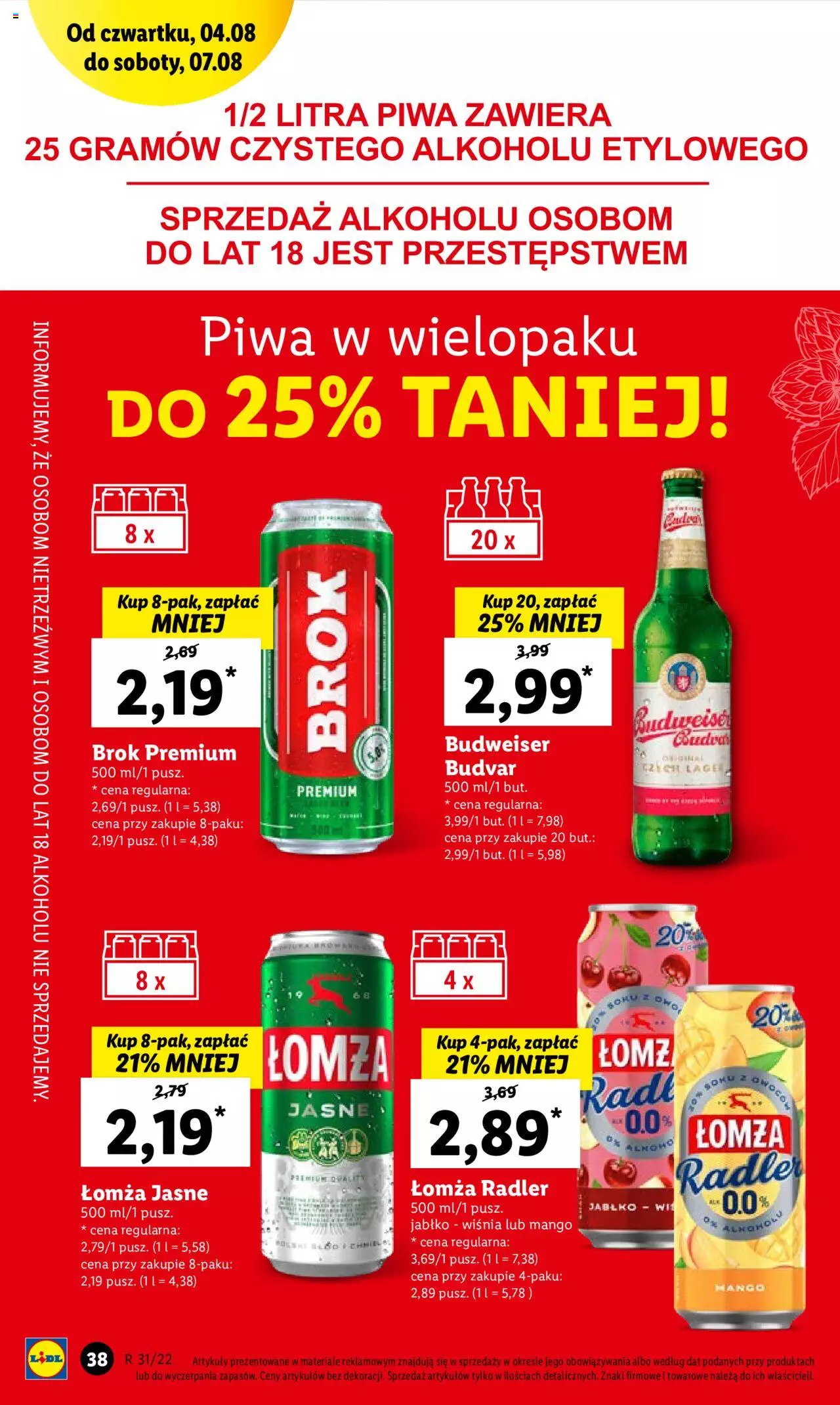 Lidl gazetka ważna od 04.08.2022 do 06.08.2022 strona 38