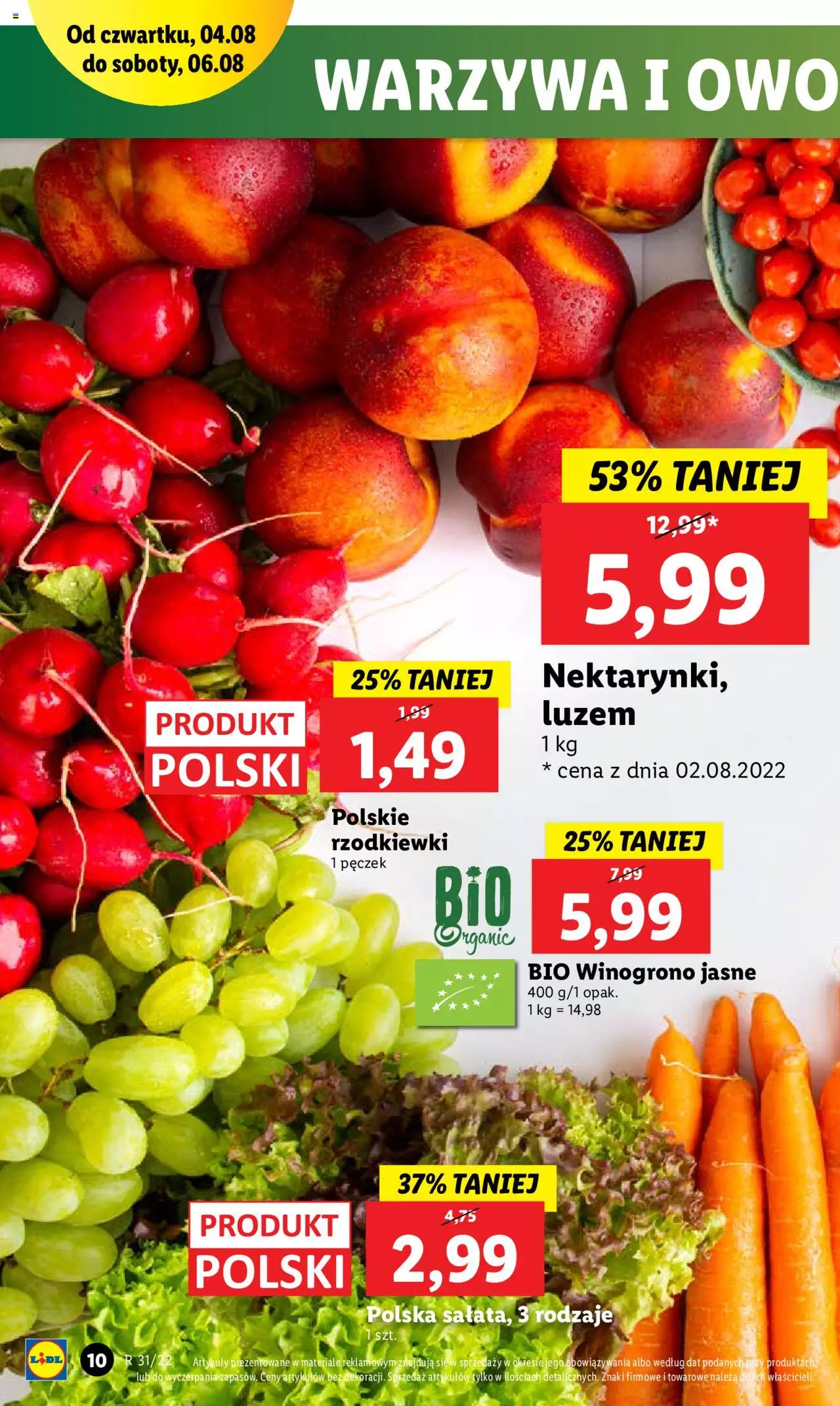 Lidl gazetka ważna od 04.08.2022 do 06.08.2022 strona 10