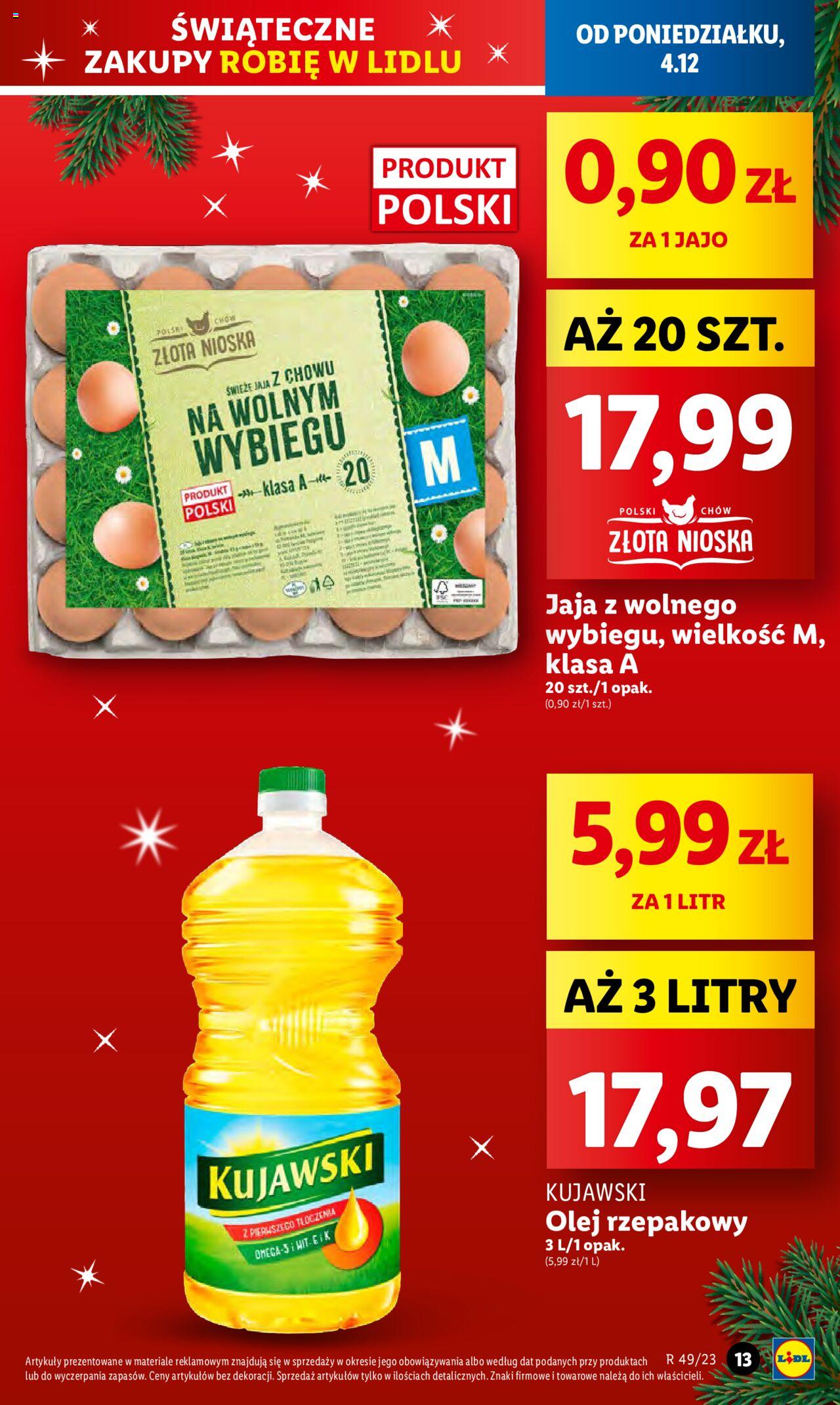 Lidl gazetka ważna od 04.12.2023 do 06.12.2023 strona 13