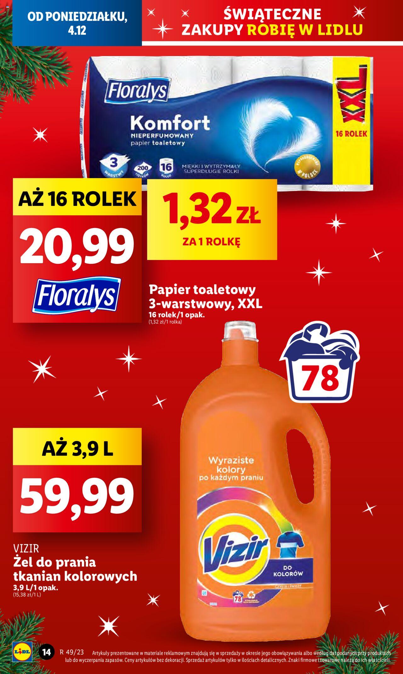 Lidl gazetka ważna od 04.12.2023 do 06.12.2023 strona 14