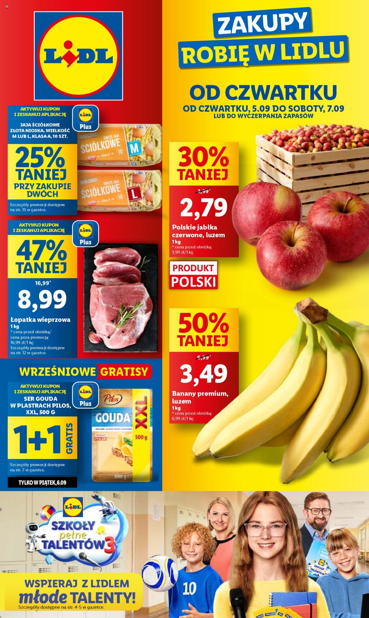 LIDL gazetka ważna od 05.09.2024 do 07.09.2024 strona 1